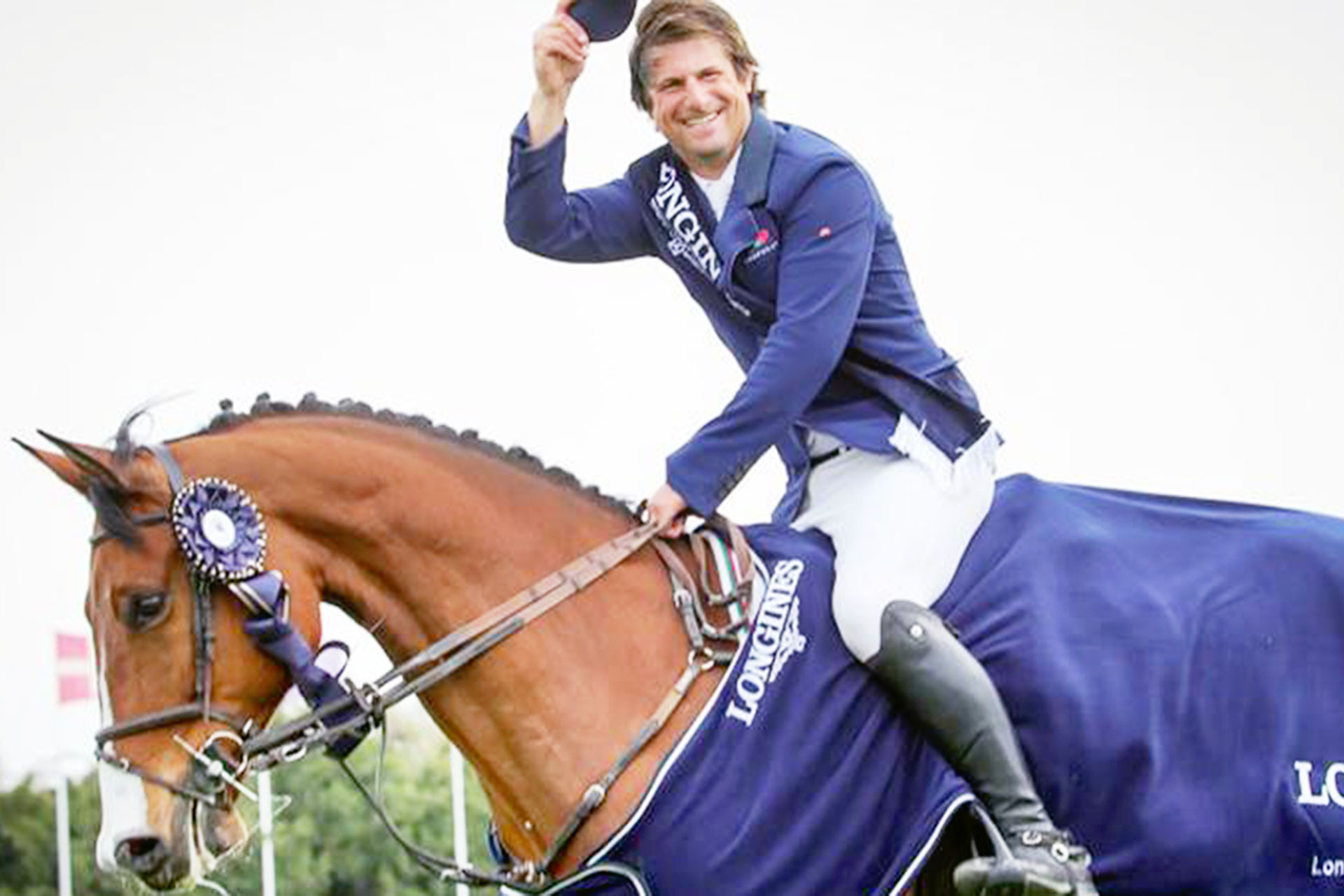 Enrique Camiruaga, tras proclamarse vencedor en Montenmedio. /E.A.