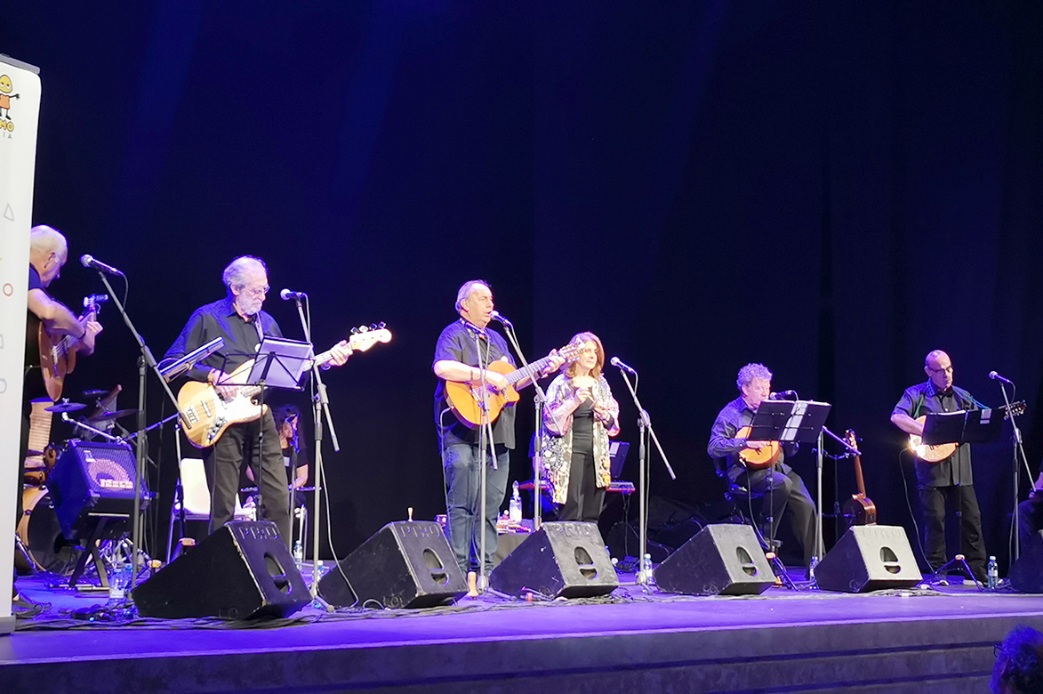 Actuación del Nuevo Mester de Juglaría, en La Granja. / Francisco Javier Sánchez Viraz