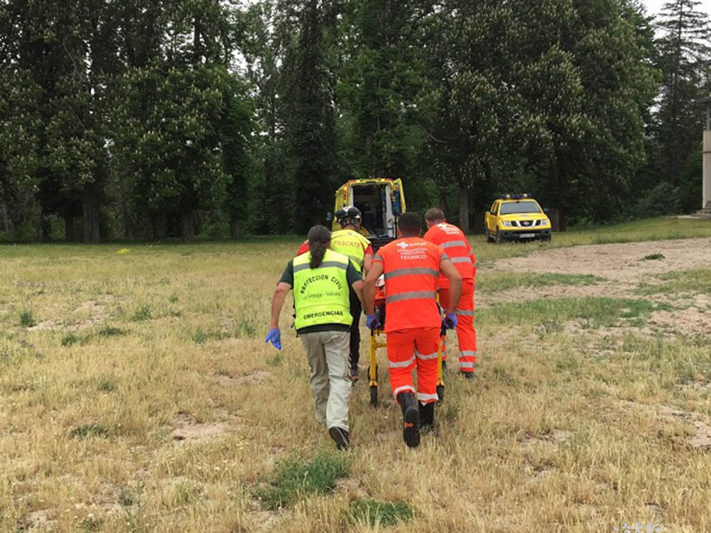 Auxilio en la zona de Chorro Grande. / JUNTA DE CASTILLA Y LEÓN
