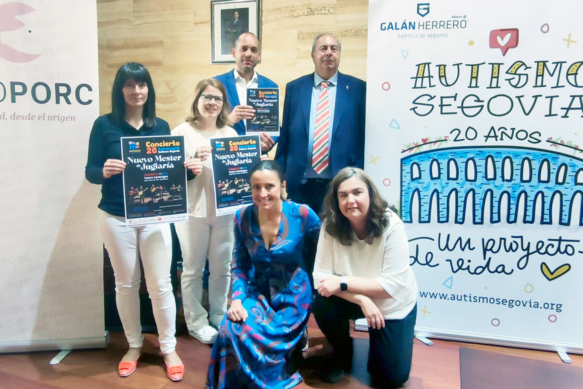 Un momento de la presentación del concierto benéfico que protagonizará El Mester el 21 de mayo en La Granja.