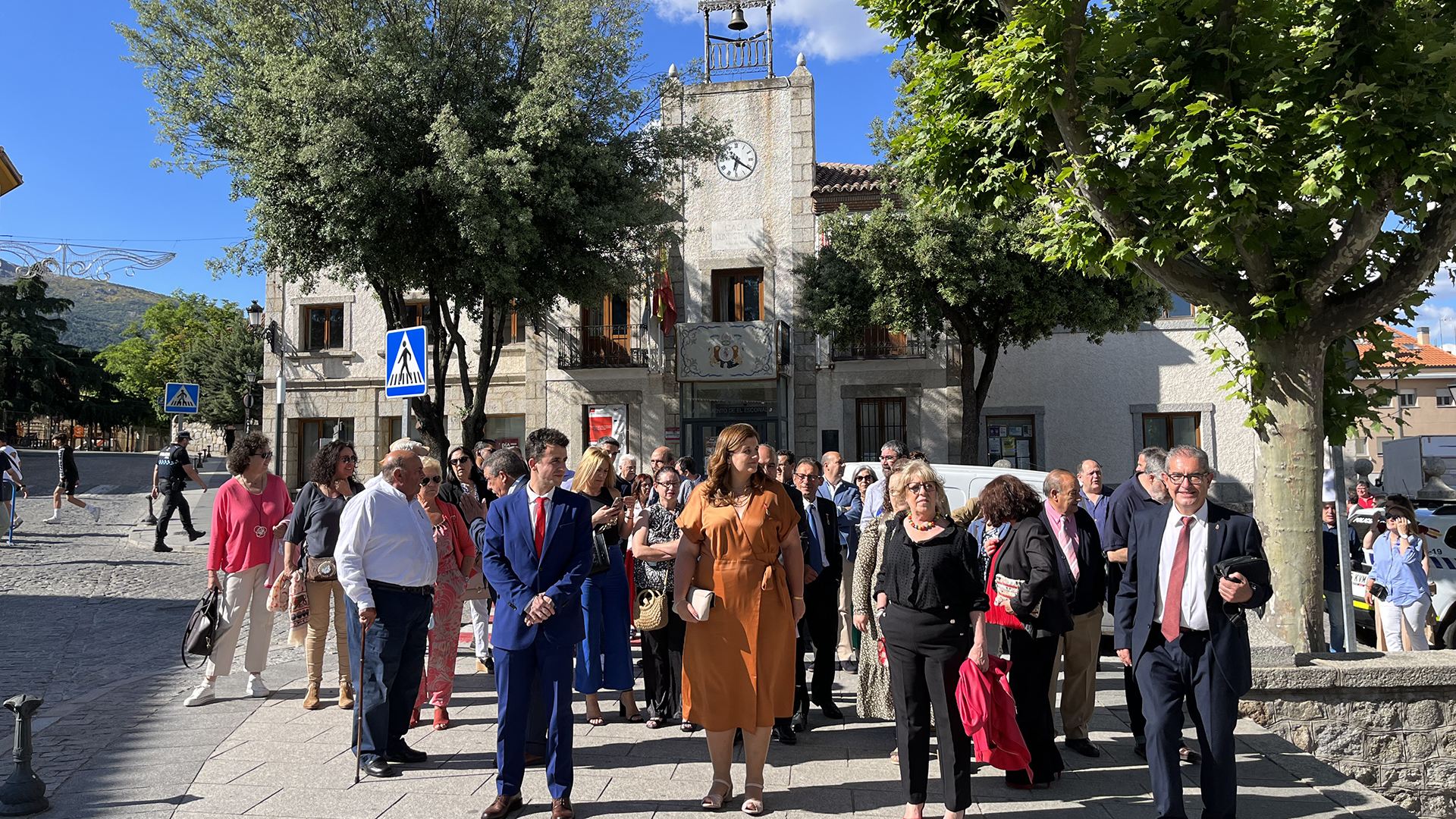 Clara Martín visitó ayer el municipio madrileño de El Escorial para celebrar la fiesta del Día de la Tierra. / E. A.