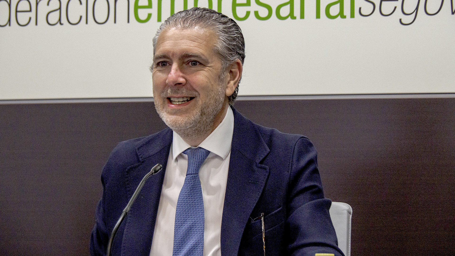 El presidente de la Federación Empresarial Segoviana (FES), Andrés Ortega. / KAMARERO