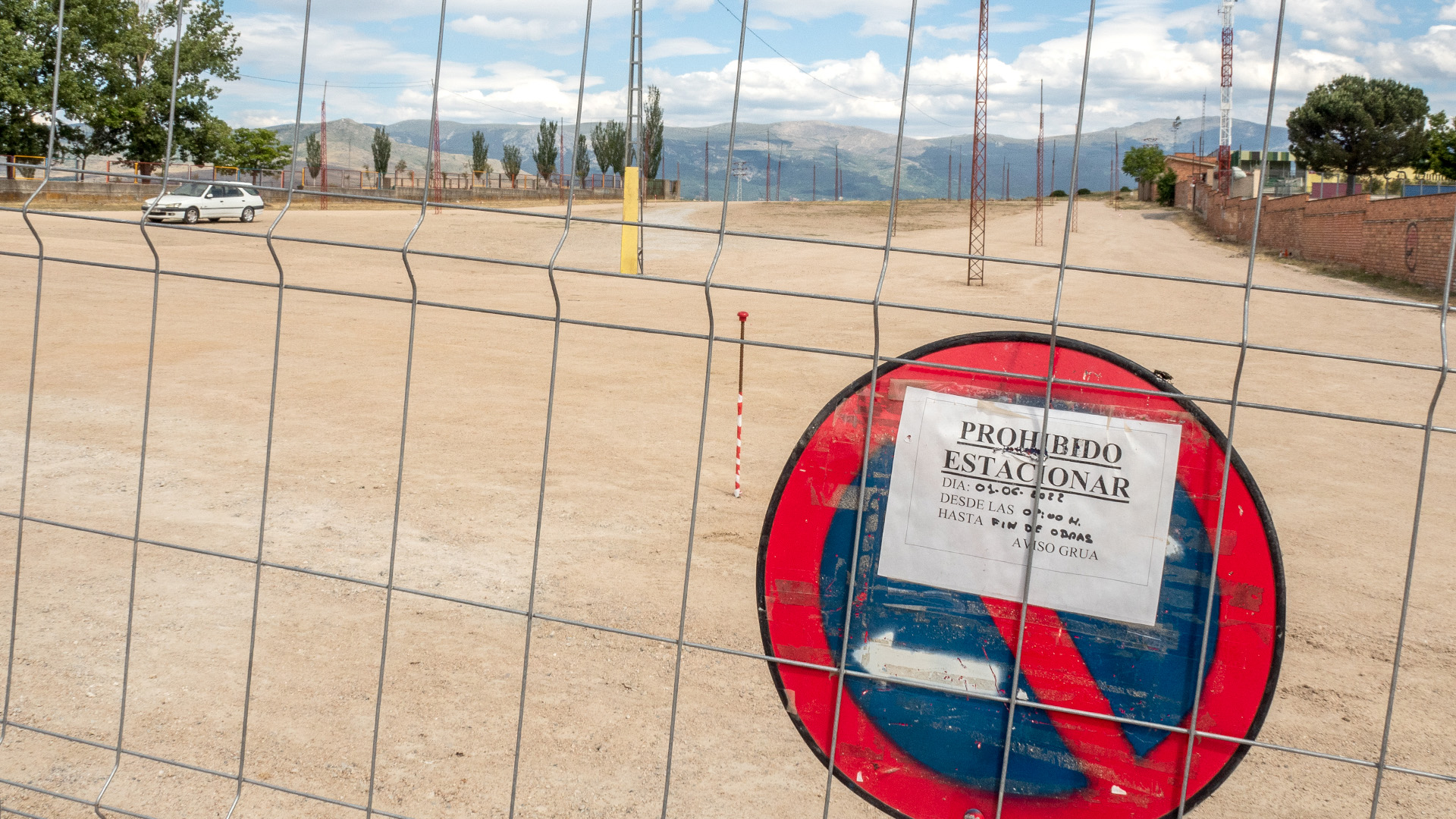 El Ayuntamiento de Segovia acondicionó el terreno del Real de la Feria la semana pasada. / Nerea Llorente