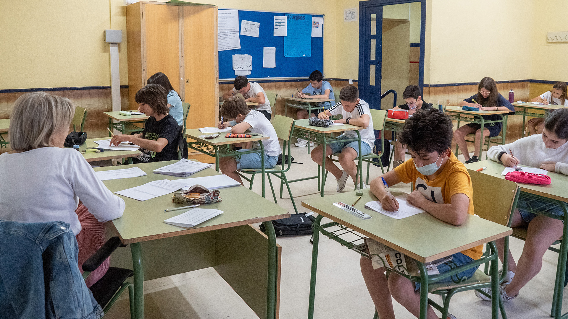 Los alumnos afrontaron con creatividad e ingenio los ejercicios. /NEREA LLORENTE