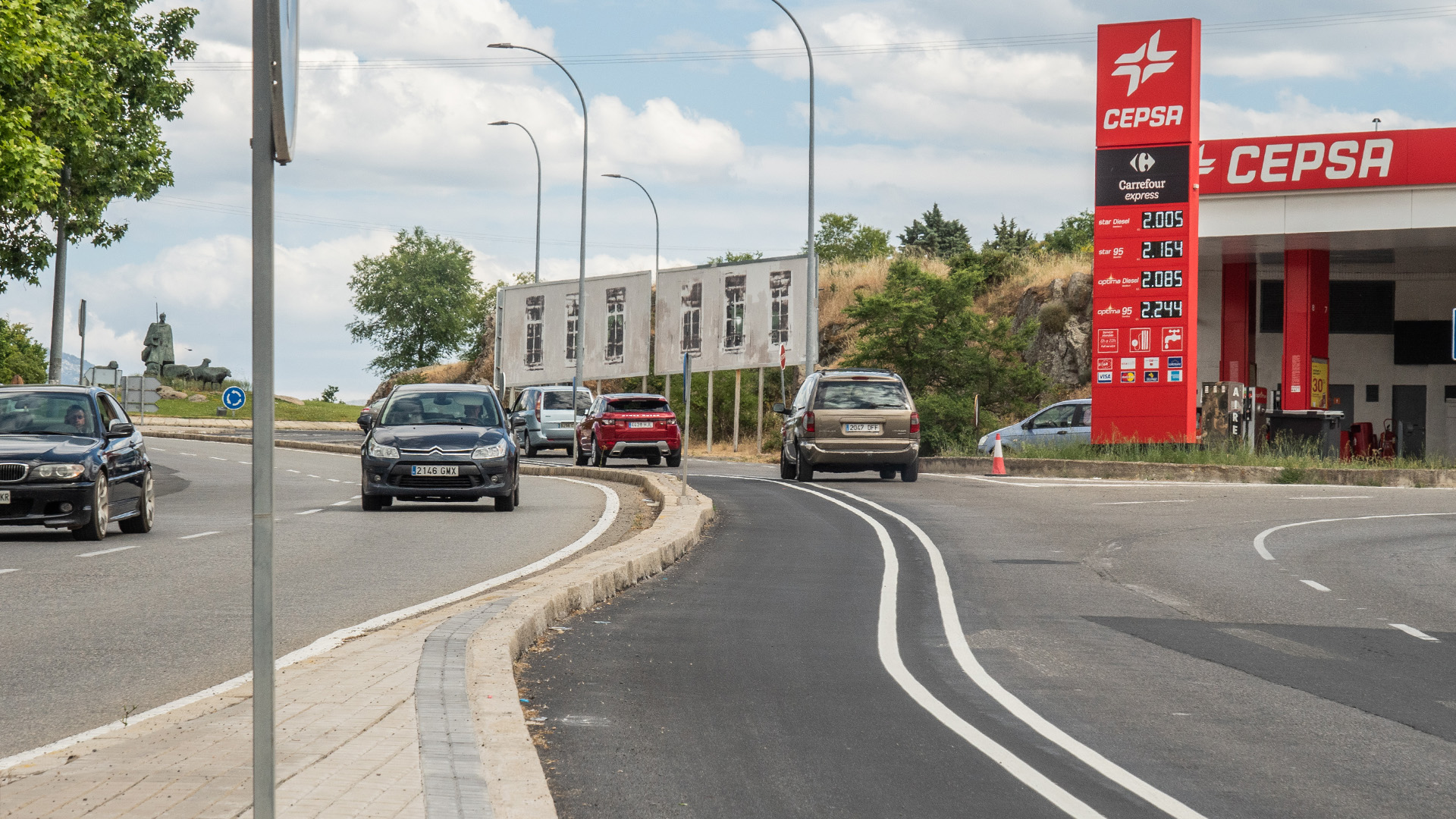 Carril bici en la zona de la carretera de San Rafael. / Nerea Llorente