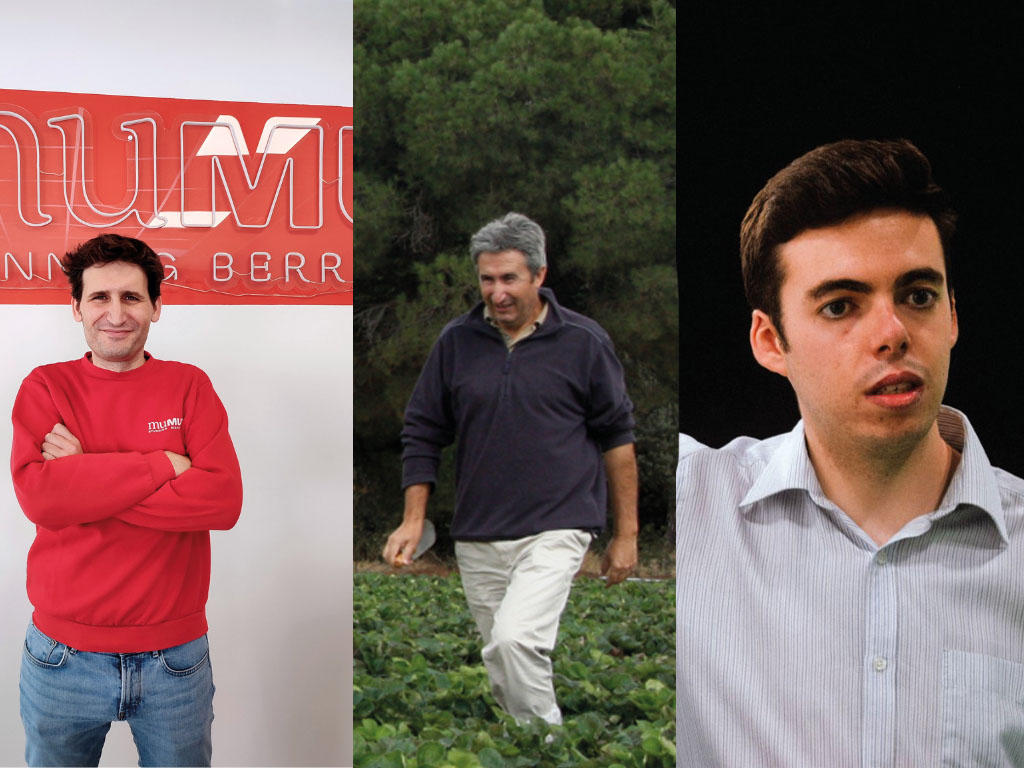 Mario y Javier Esteban, de El Pinar, y Alejandro Álvarez, de Quevana. / EL ADELANTADO