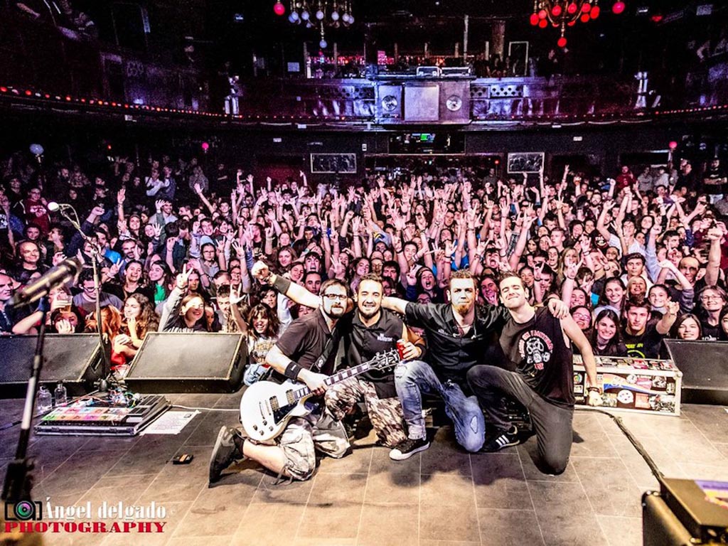 El grupo No Konforme, durante un concierto. / Ángel Delgado