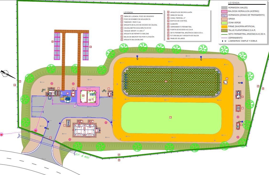 Planta EDAR de Fuentesaúco de Fuentidueña.