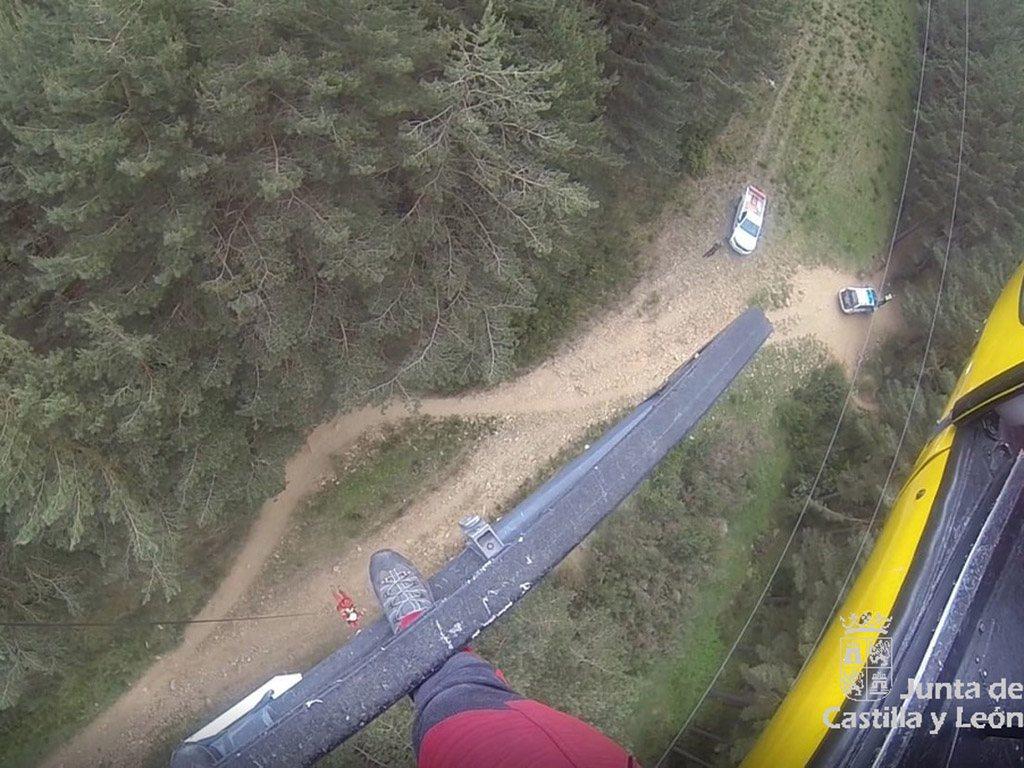 ciclista herido La Pinilla