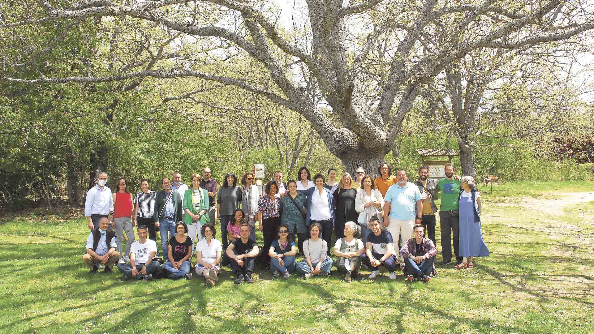 Participantes del X Seminario de Movilidad e infancia en el CENEAM. Vasaín.