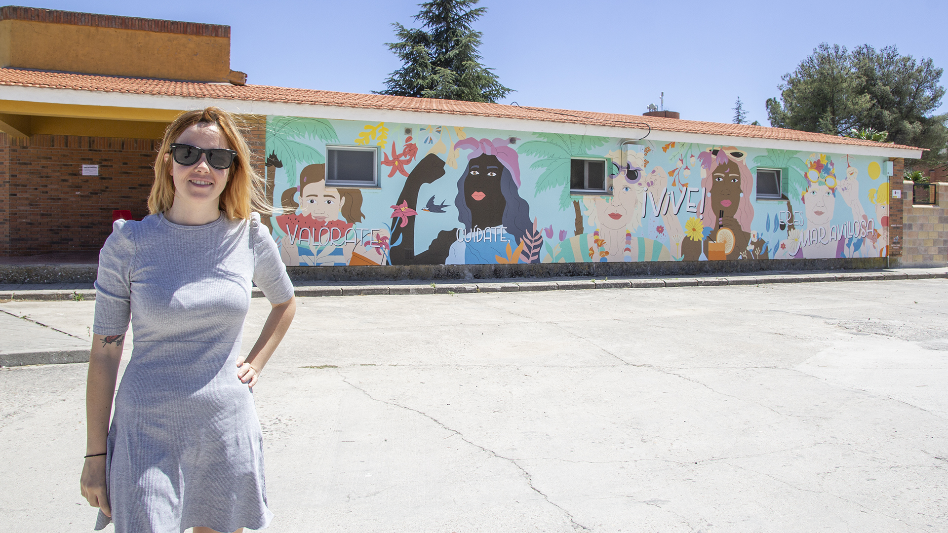 La autora no solo se ha inspirado en la igualdad poniendo como protagonistas a mujeres y niñas, sino que también ha querido reflejar la temática del verano y la naturaleza. / NEREA LLORENTE