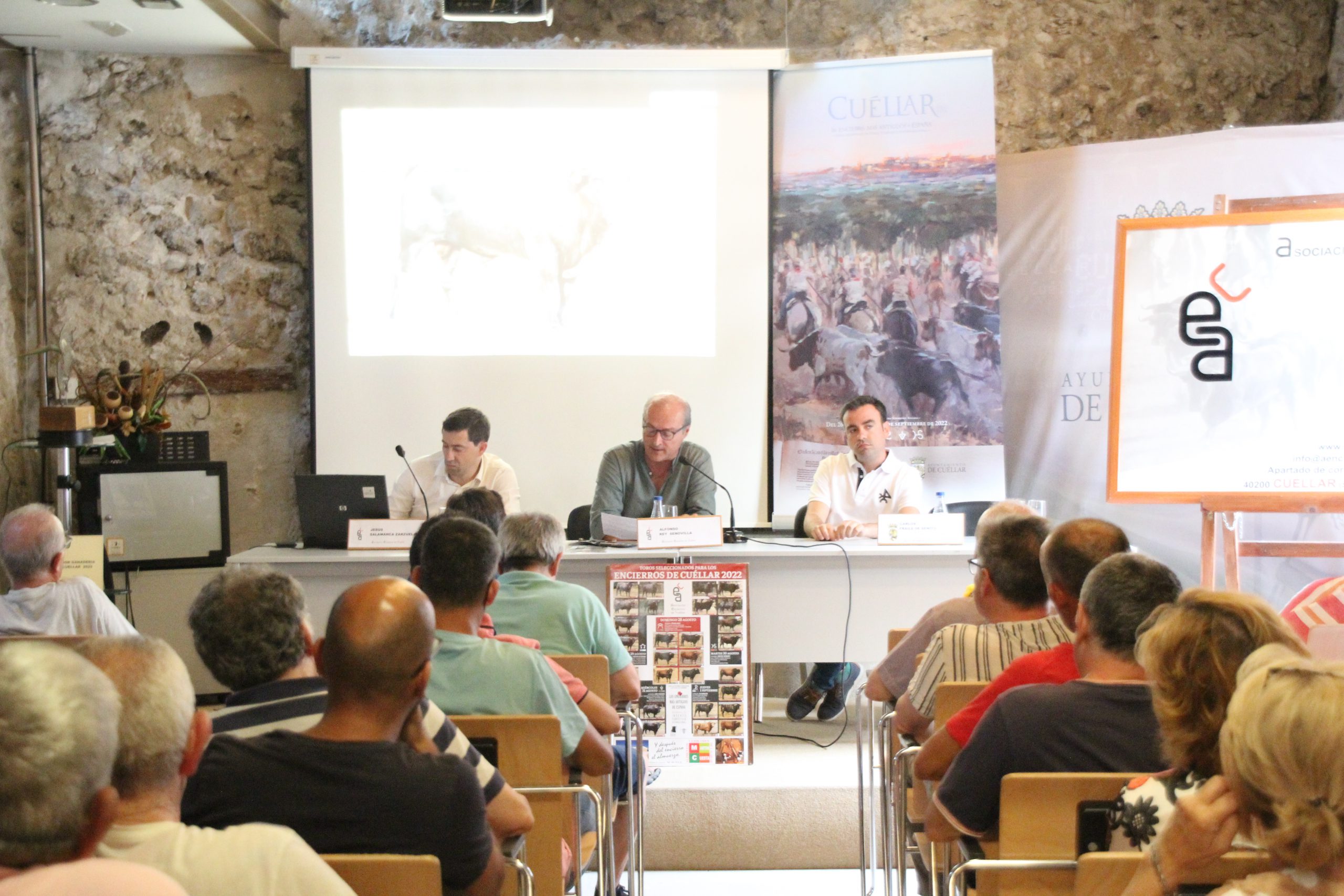 Presentación del ganado bravo por parte de la ASociación Encierros de Cuéllar
