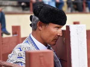 Roberto Martín 'Jarocho', en el mes de abril en una novillada en Valsaín. / A.M.