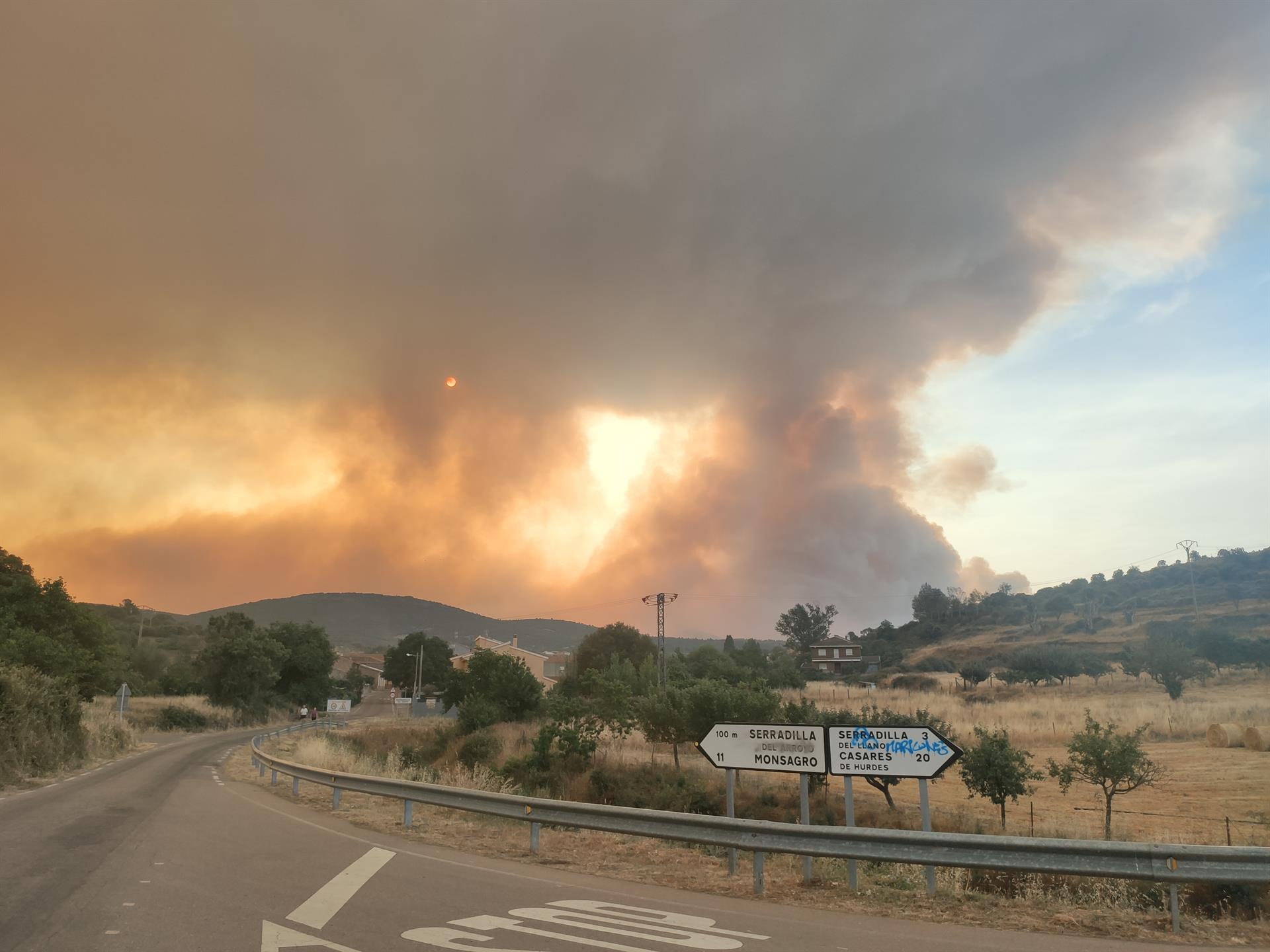 Serradilla del Arroyo incendio