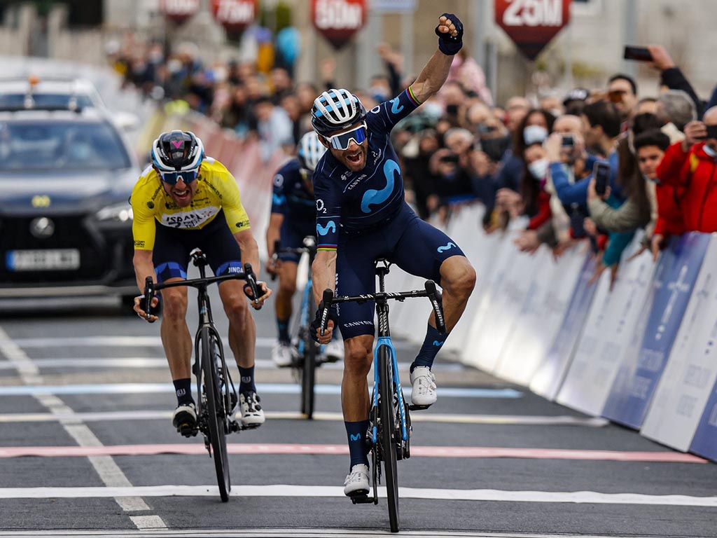 Alejandro Valverde, primero en una carrera. / Sprint Cycling Agency - Movistar Team