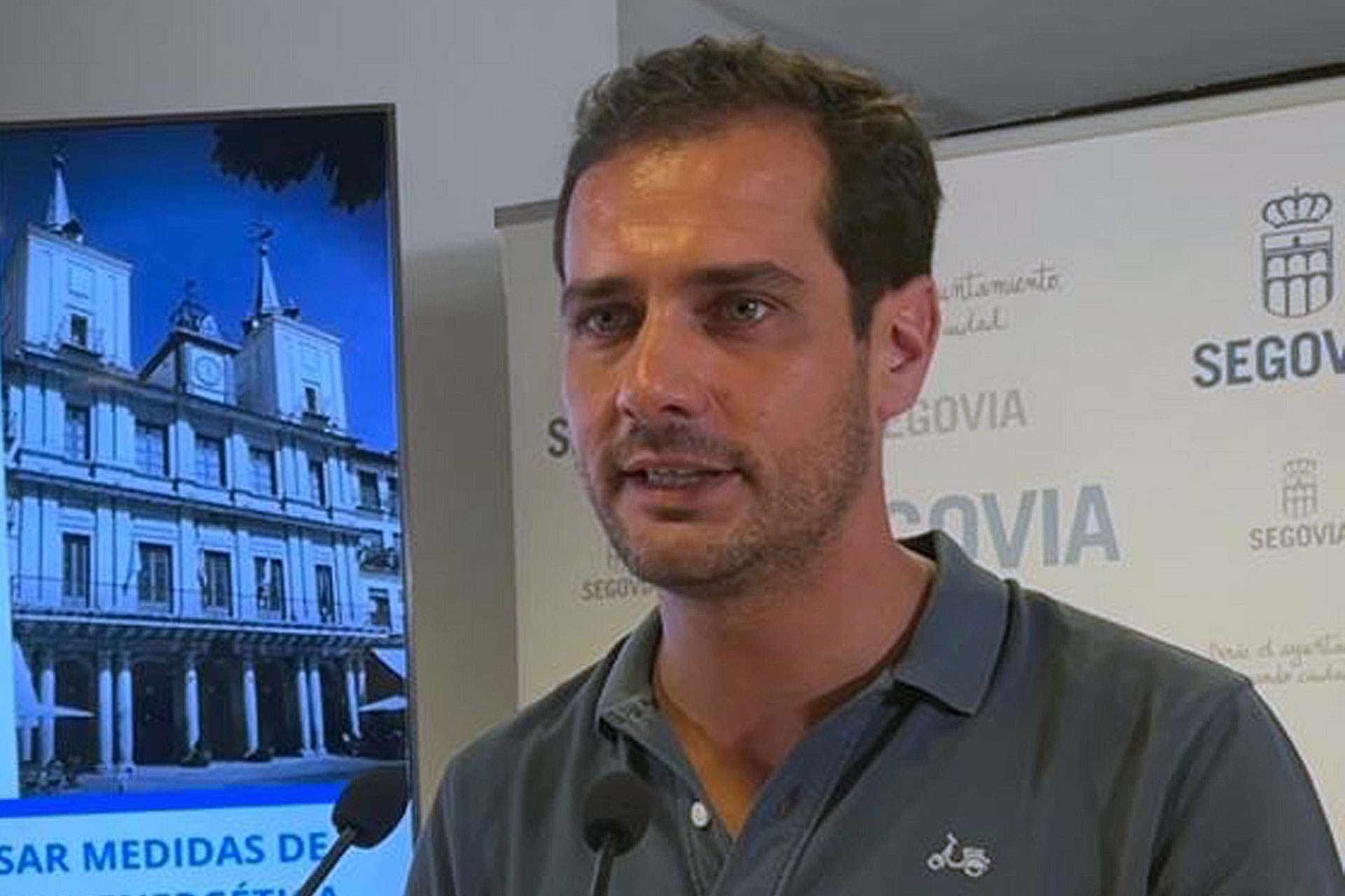 El portavoz del PP en el Ayuntamiento de Segovia, Pablo Pérez. / E. A.