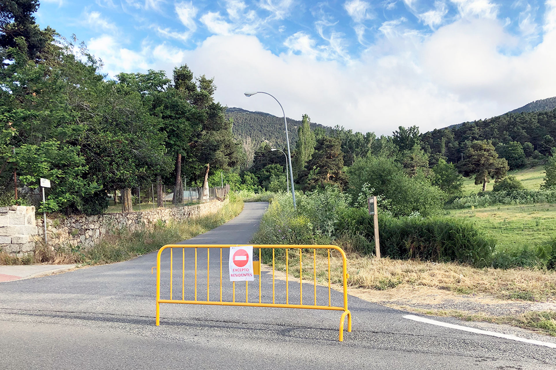 Corte al tráfico de varias calles de San Rafael. /E.A.