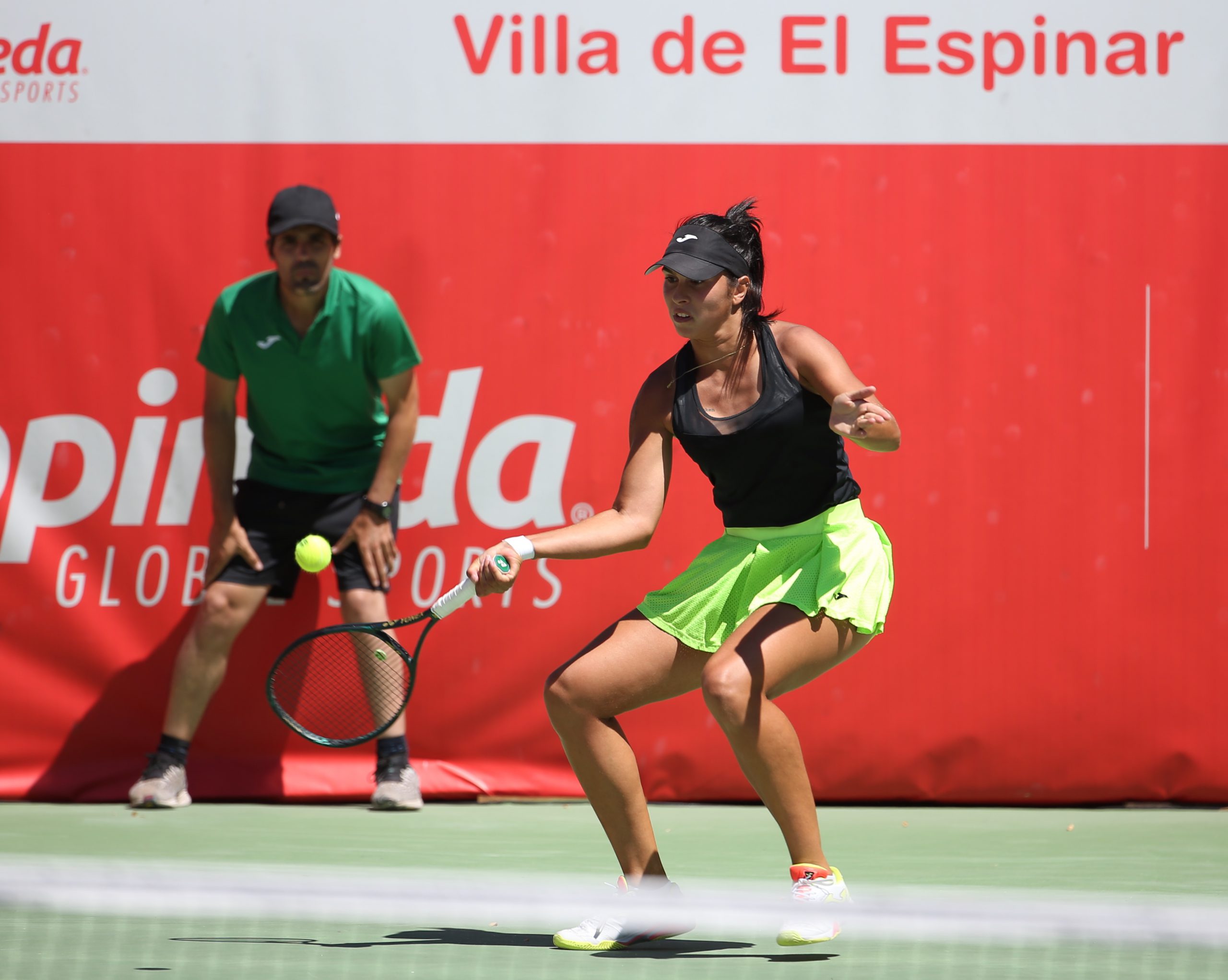 Eva Guerrero en el partido de cuartos de final. / ALBERTO SIMÓN