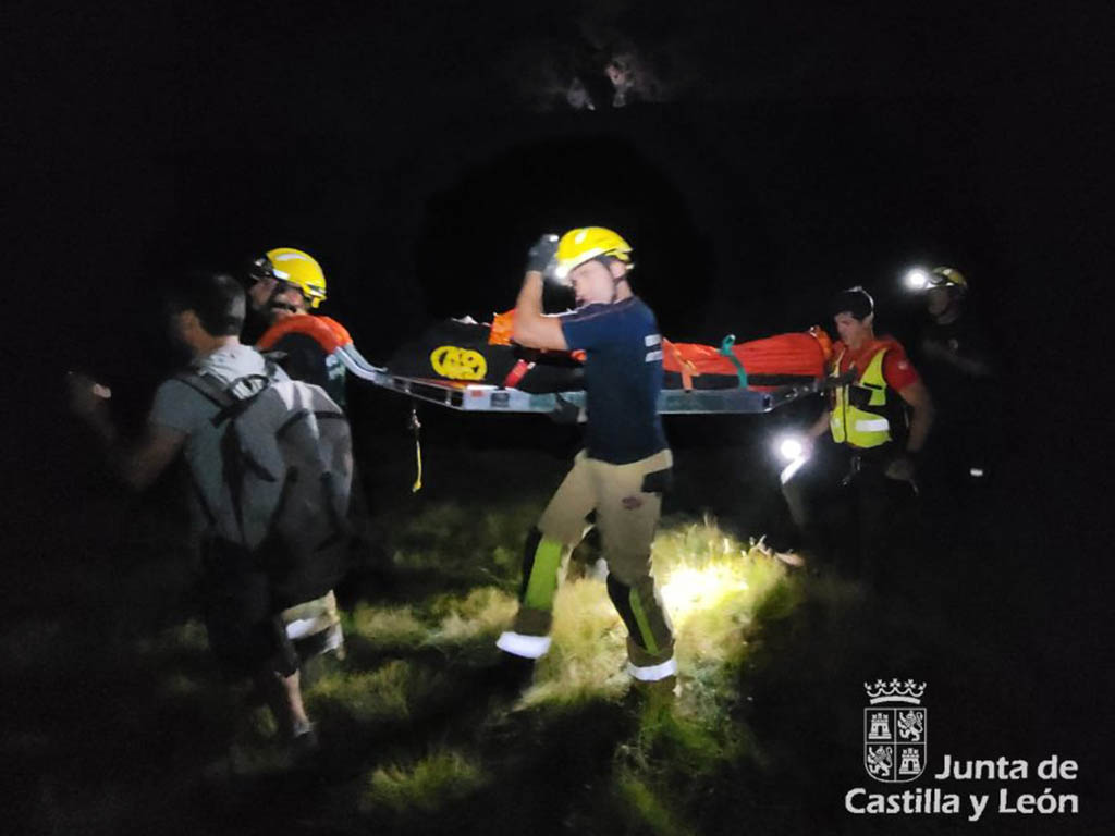 Rescate de un escalador en la 'Barrera de Valdesancho' en Béjar. / JCYL