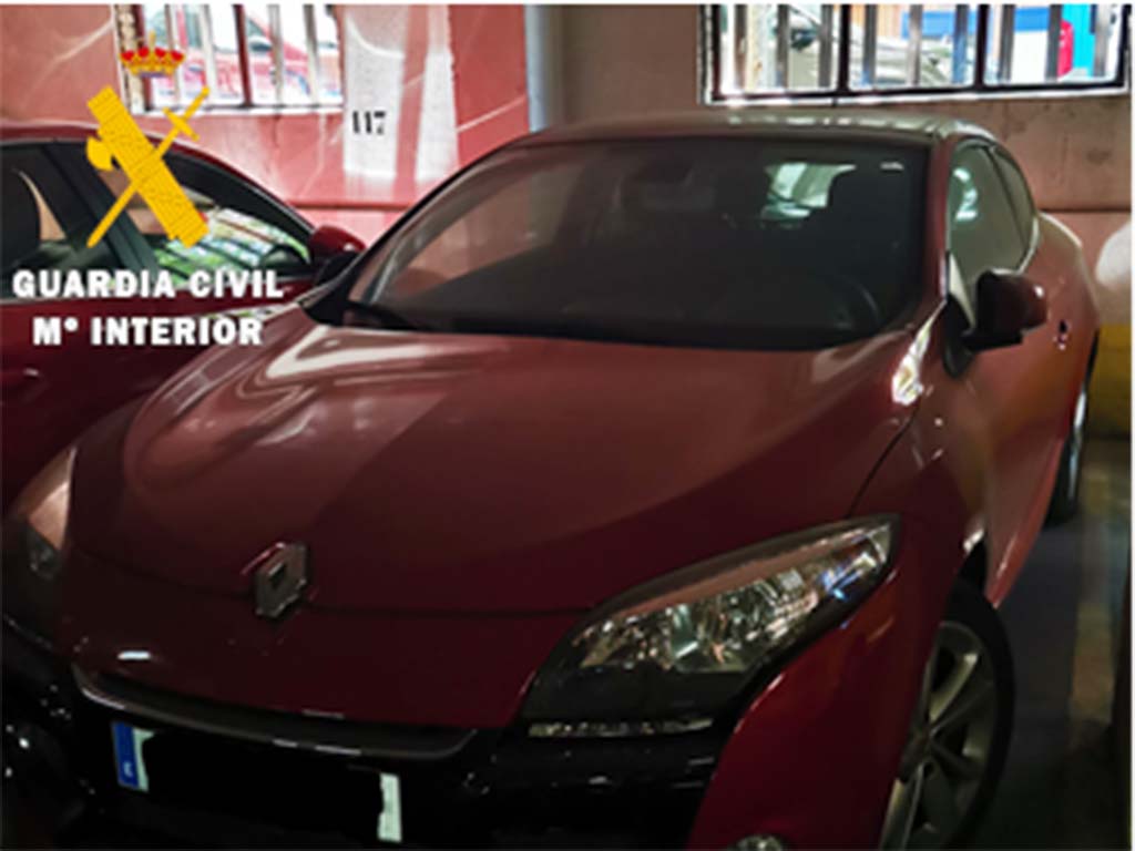 Vehículo recuperado. / GUARDIA CIVIL