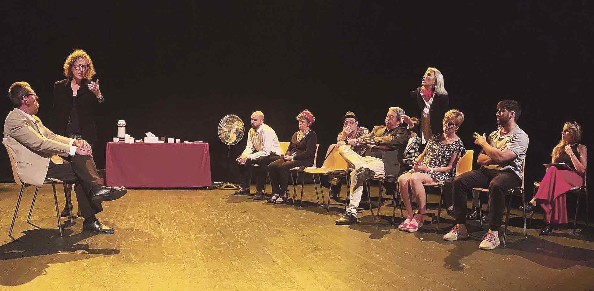 Momento de la representación de la obra 'Sin Piedad'. / ASOCIACIÓN PAR COEUR