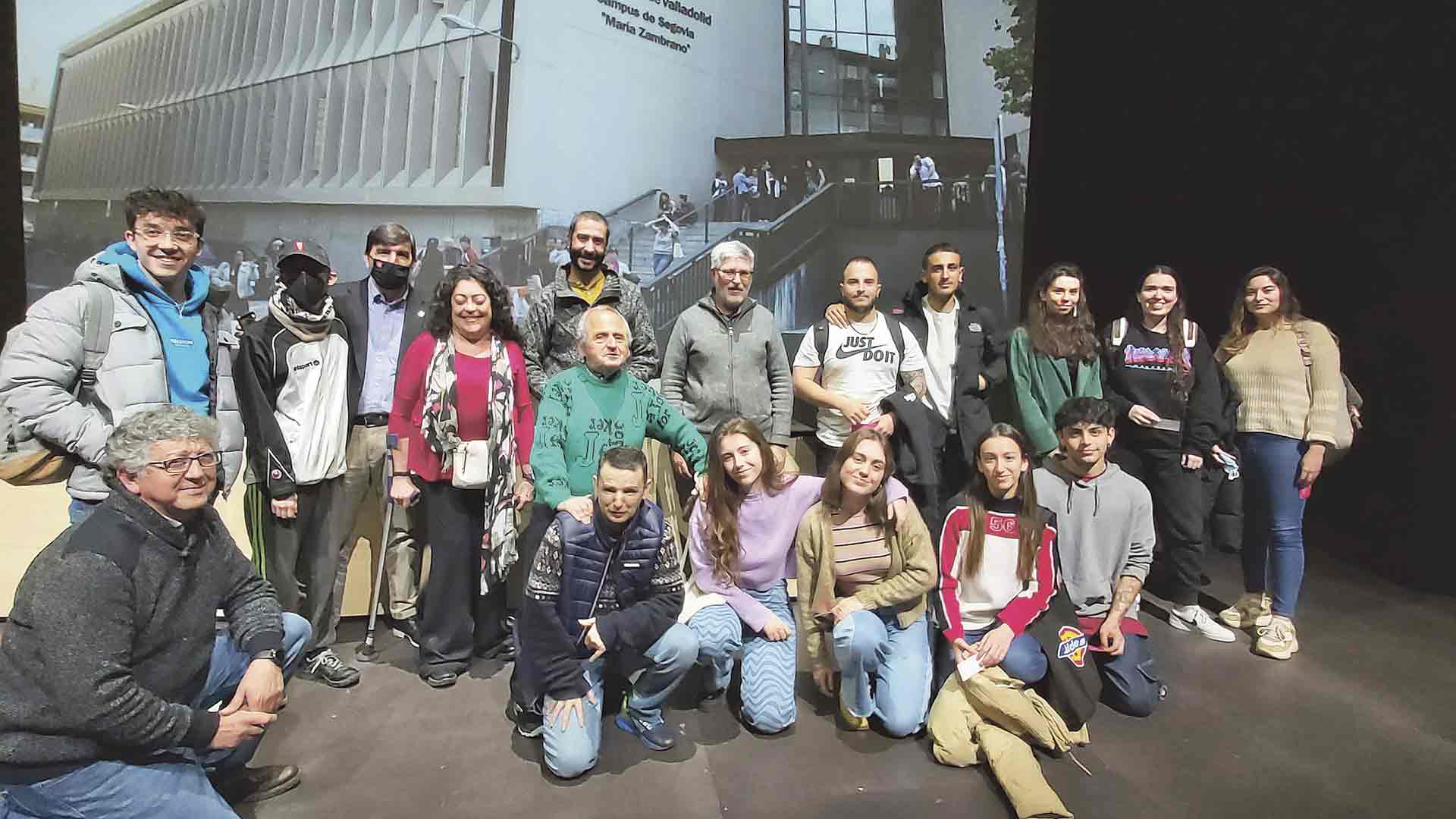 Momento de una de las actividades celebradas en la facultad, con Paladio Arte. / Alberto Morala