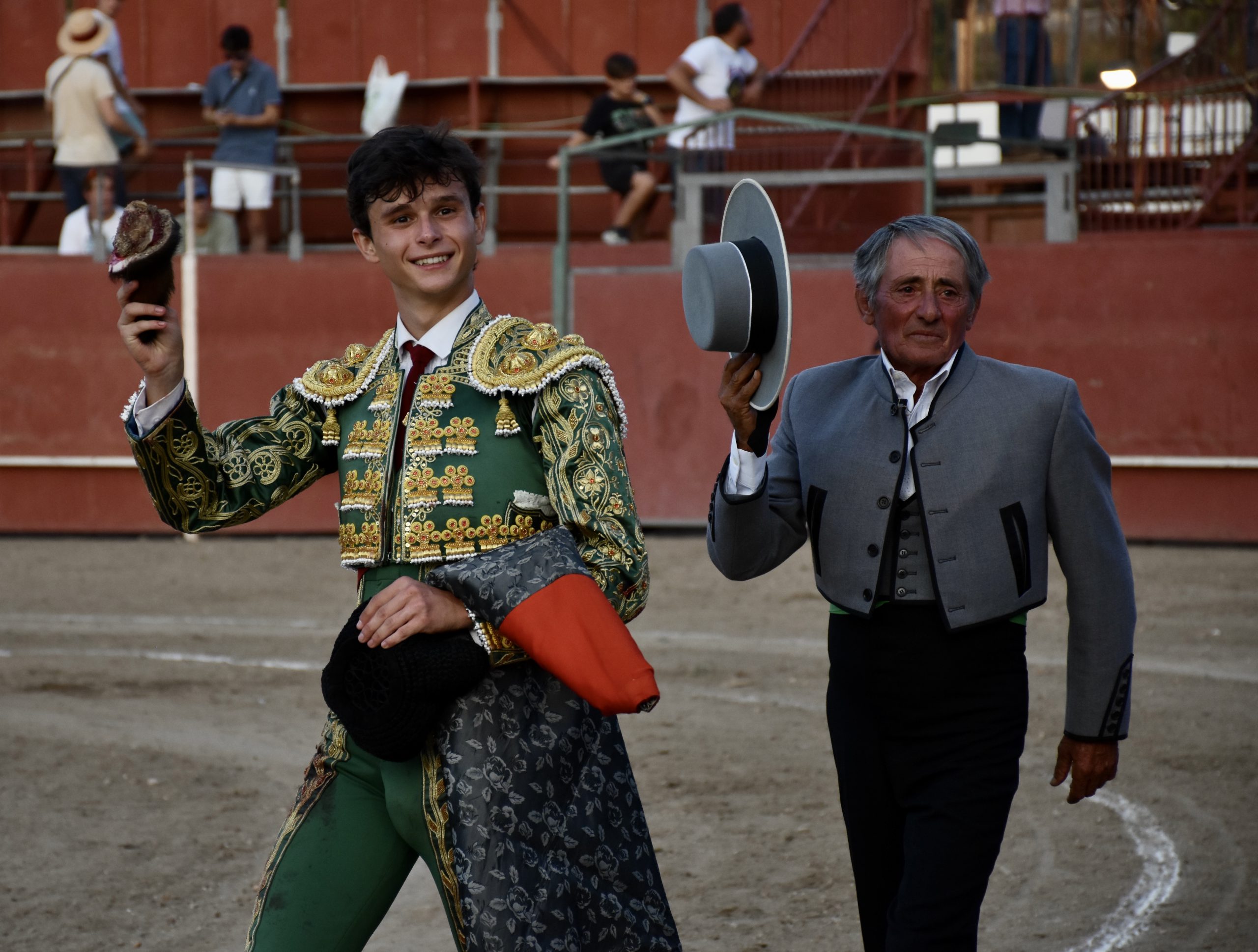 Medina y el mayoral de Baltasar Ibán. / A.M.