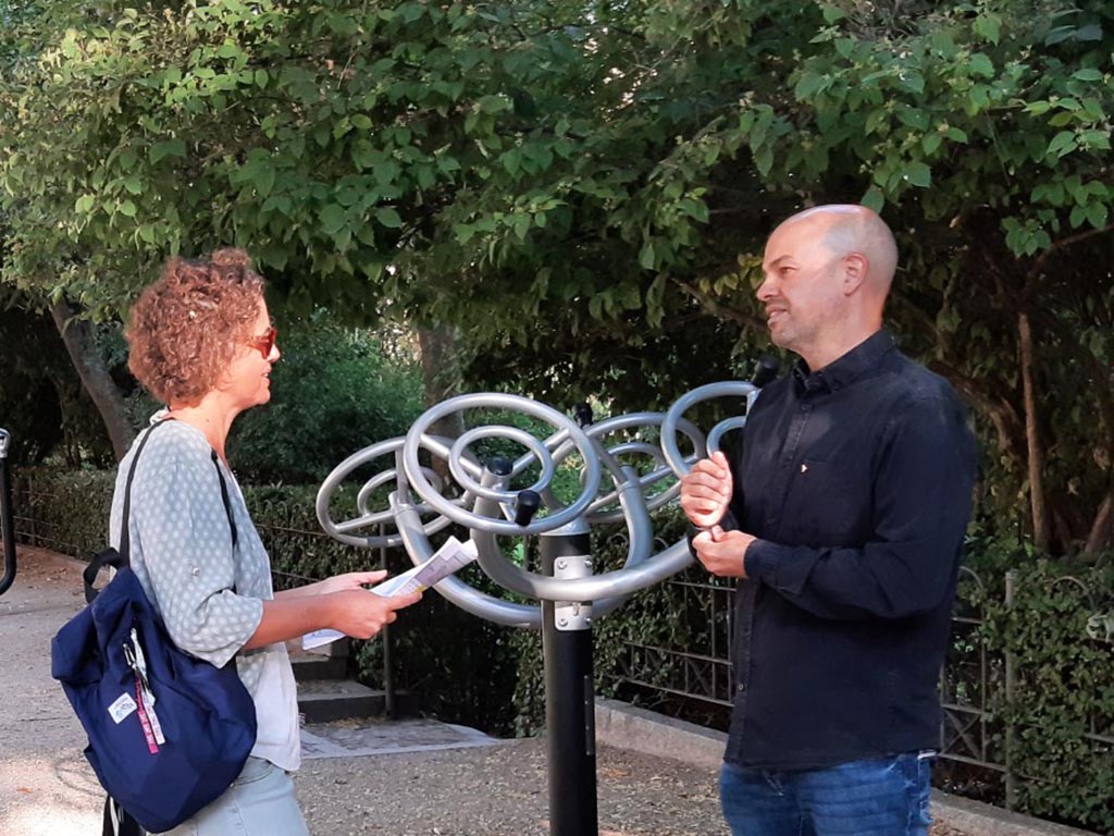 Circuito biosaludable en los jardines de Los Zuloaga