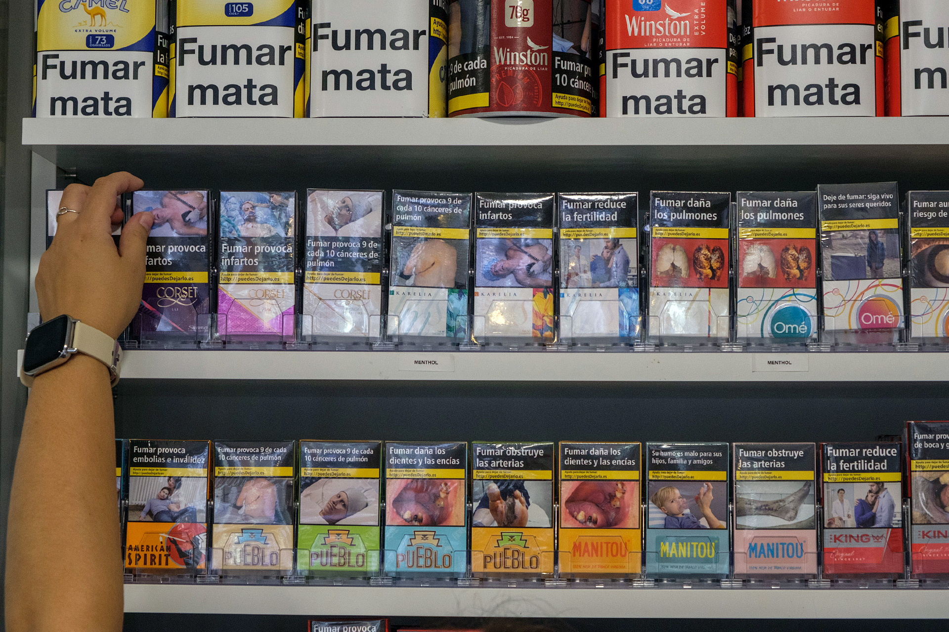 Diferentes cajetillas de tabaco. / KAMARERO