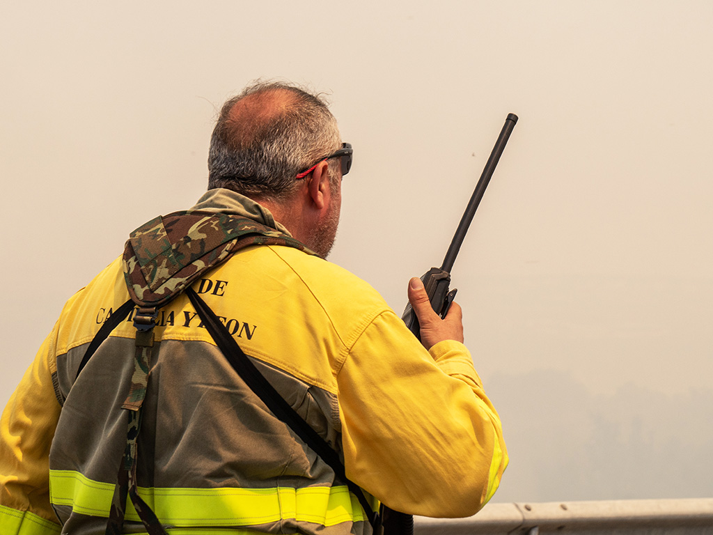 Operativo en un incendio forestal. / NEREA LLORENTE