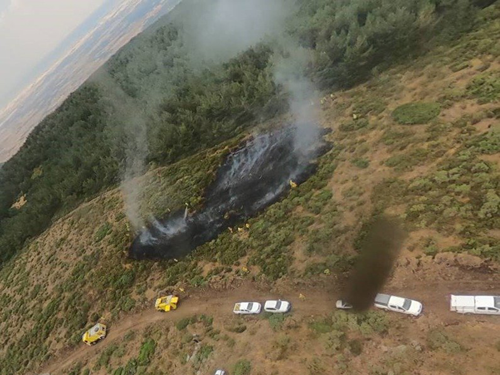 Controlado un conato de incendio en el Puerto de Malangosto 1 Incendio Puerto de Malangosto