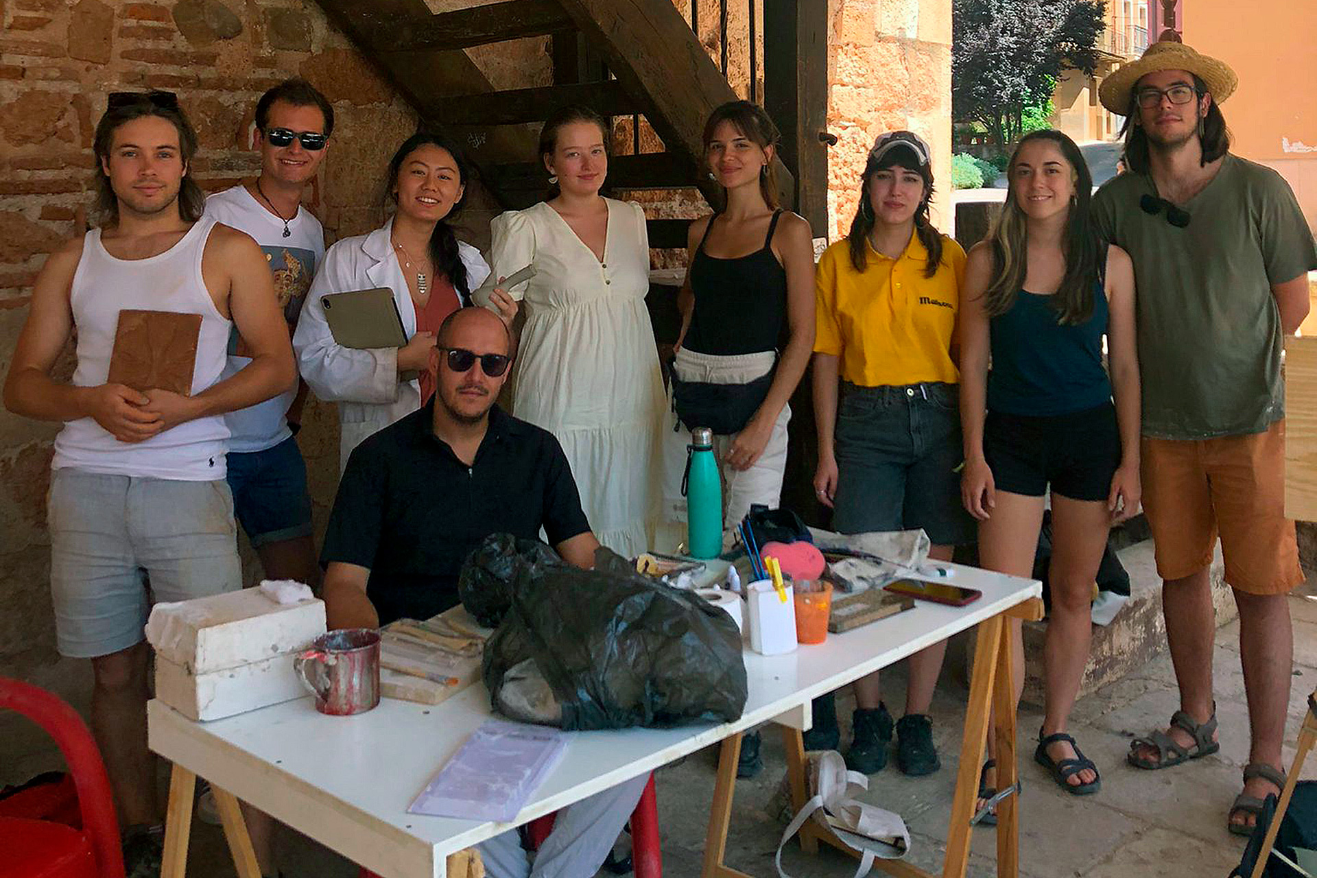 Los jóvenes artistas encontraron la inspiración en los paisajes de la villa de Ayllón.