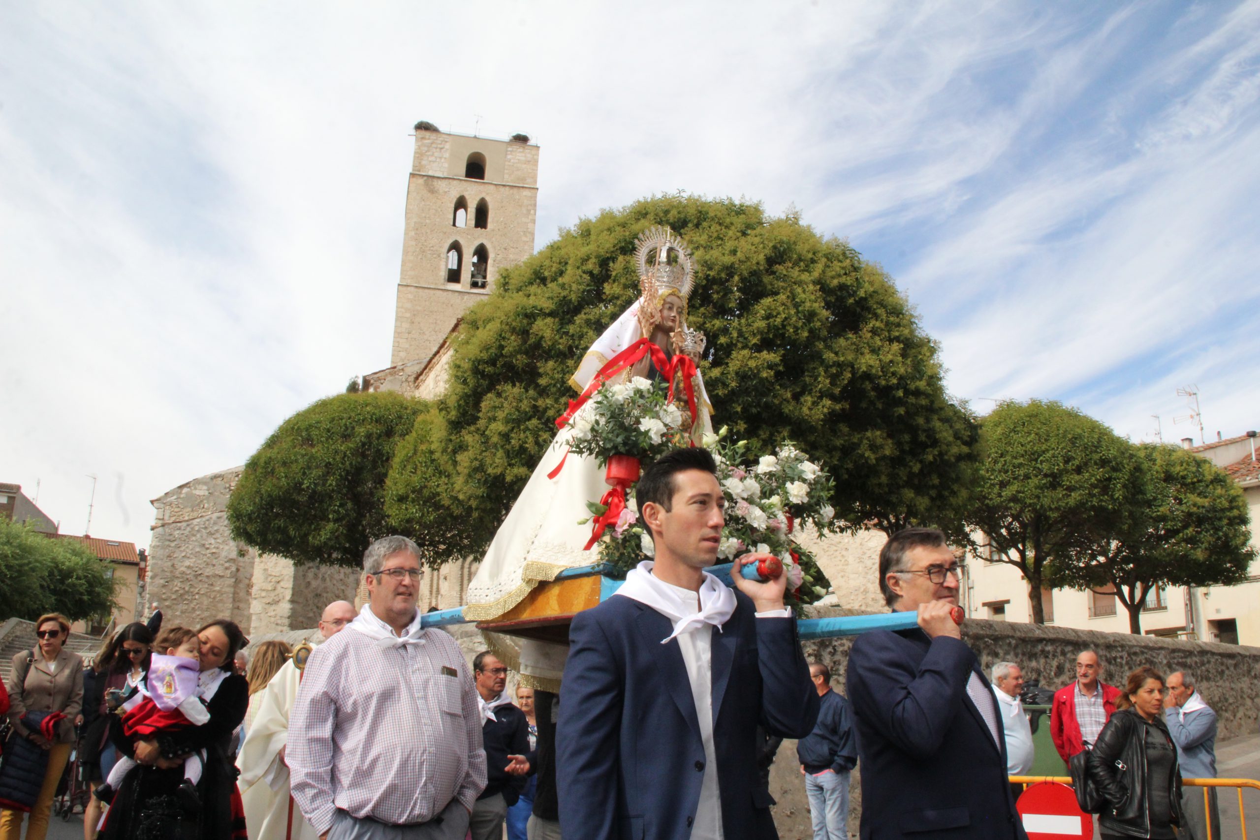 Procesión de la Virgen de la Palma en Cuéllar.