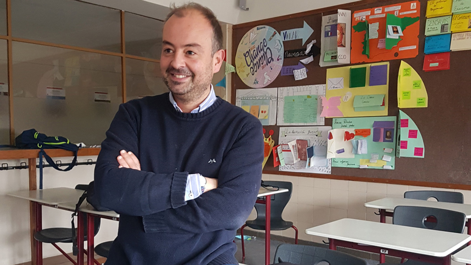 El profesor Sergio Calleja Muñoz vive con pasión el ejercicio del magisterio. /EA