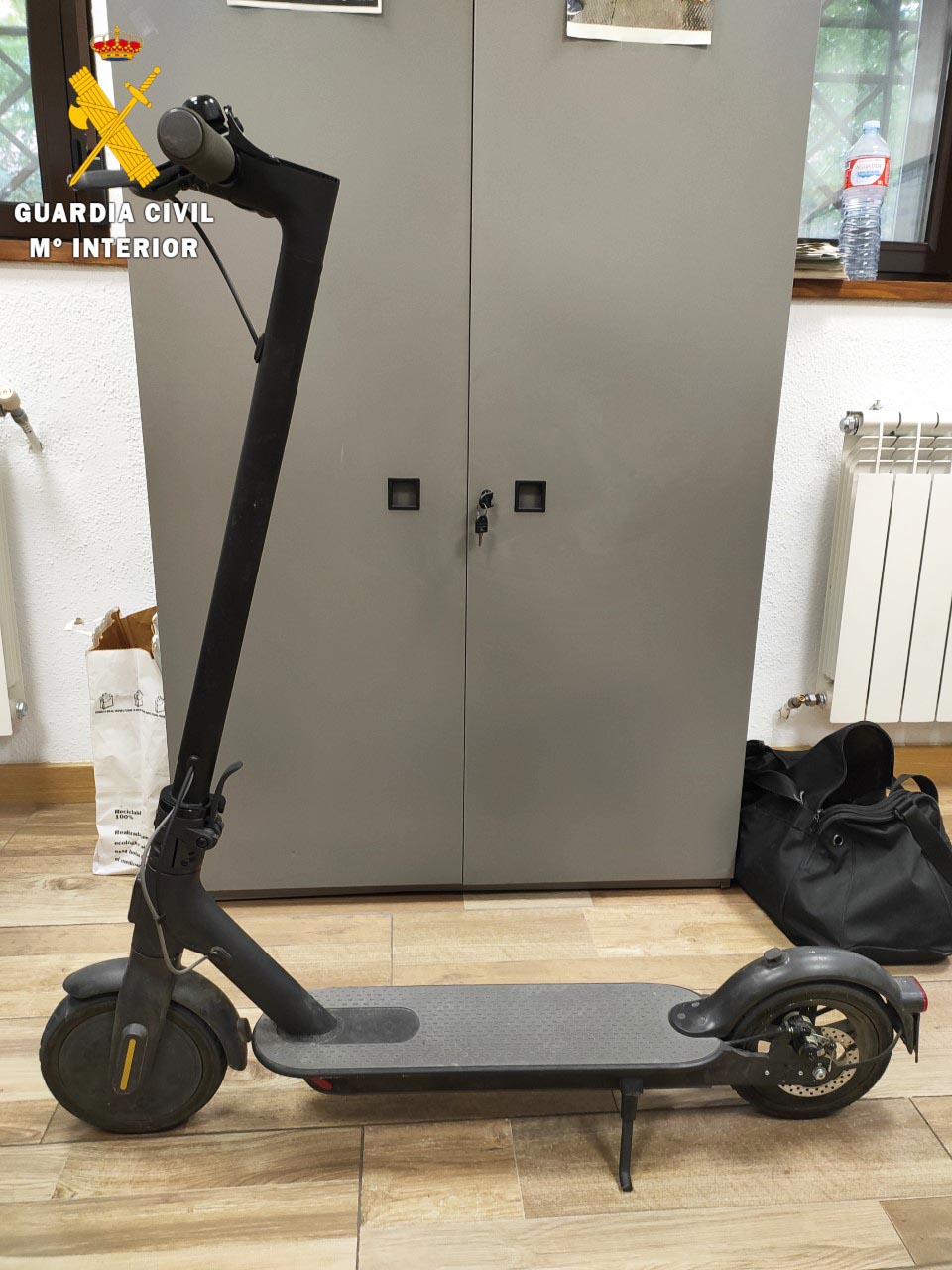 Patinete, interceptado por la Guardia Civil.