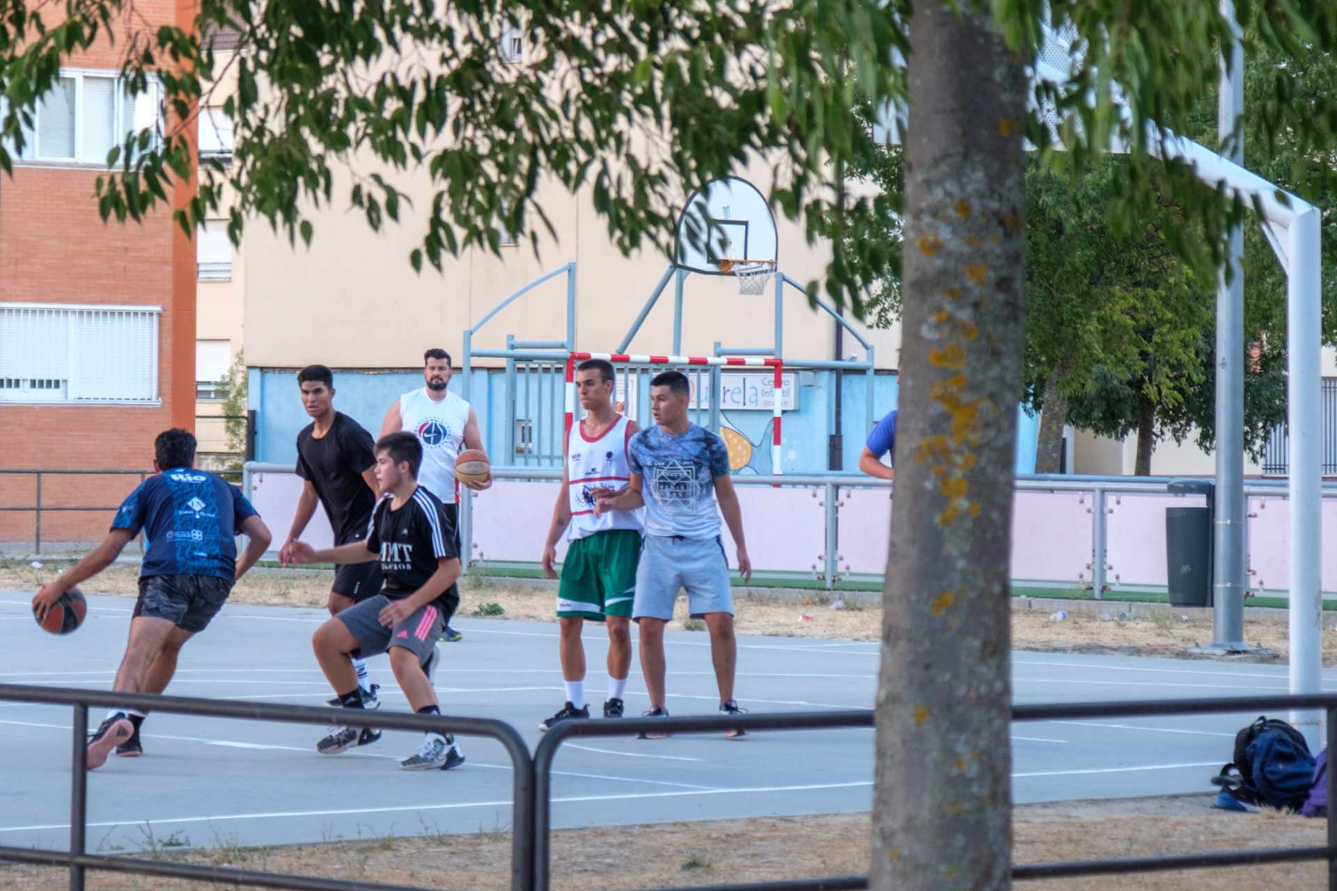 Nueva Segovia Cancha Baloncesto Gente Jugando
