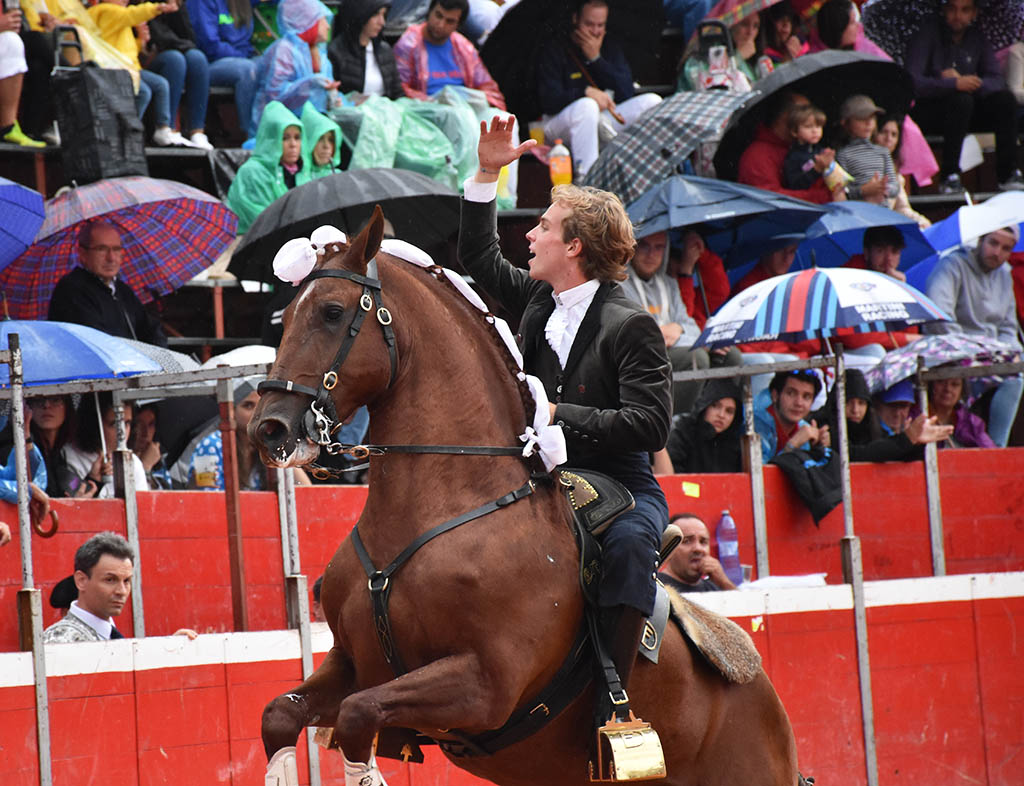 Ayllón anuncia tres festejos taurinos con Jarocho como principal reclamo 2 El rejoneador portugués Duarte Fernandes, el lunes en Riaza. / A.M.