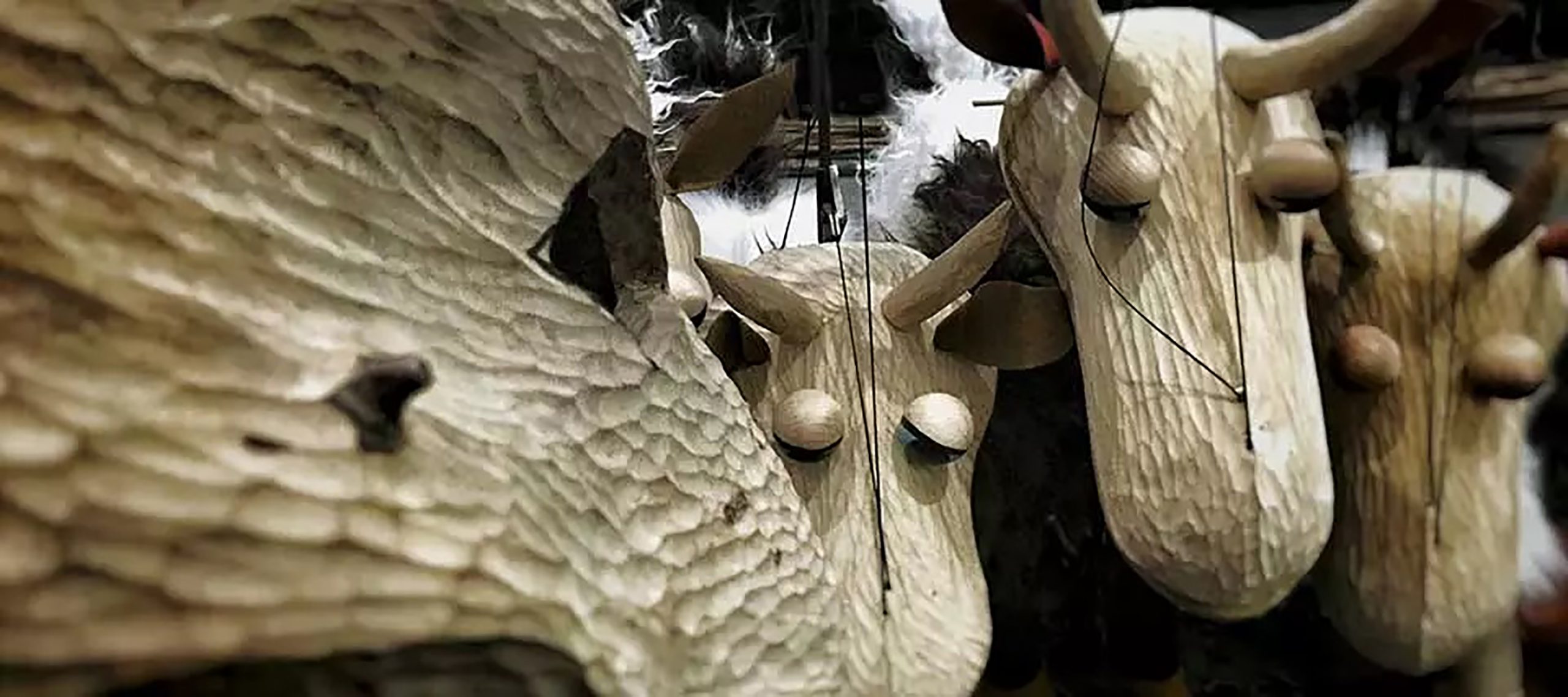 Títeres de “El lobo y las siete cabritillas”, de Xip Xap Teatre.