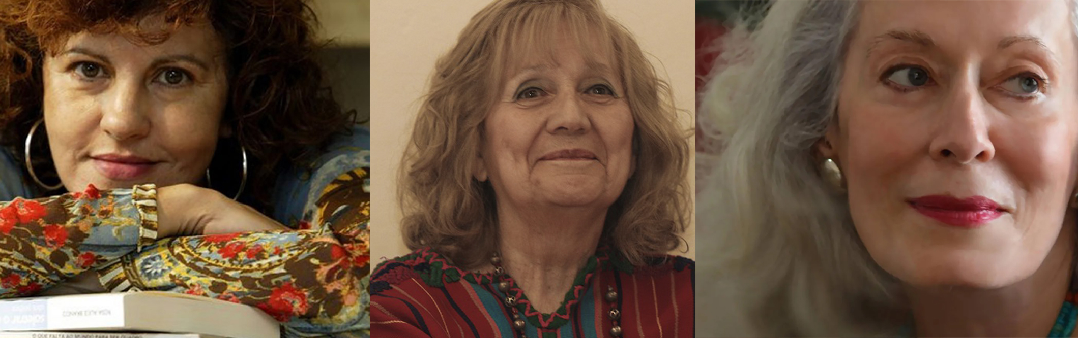 Las poetas, de izquierda a derecha: Rosa Alice Branco, Ana María Rodas y Daisy Zamora.