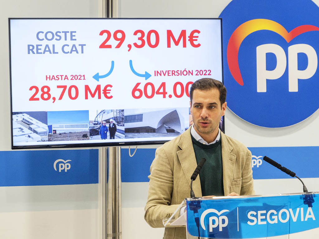 Rueda de prensa del portavoz del PP en el Ayuntamiento de Segovia, Pablo Pérez, sobre el CAT: / EL ADELANTADO