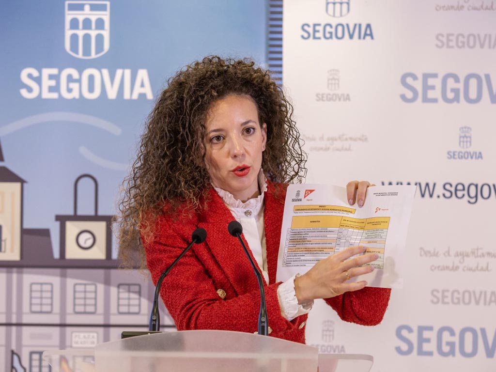 La portavoz de Ciudadanos en el Ayuntamiento de Segovia, Noemí Otero. / EL ADELANTADO