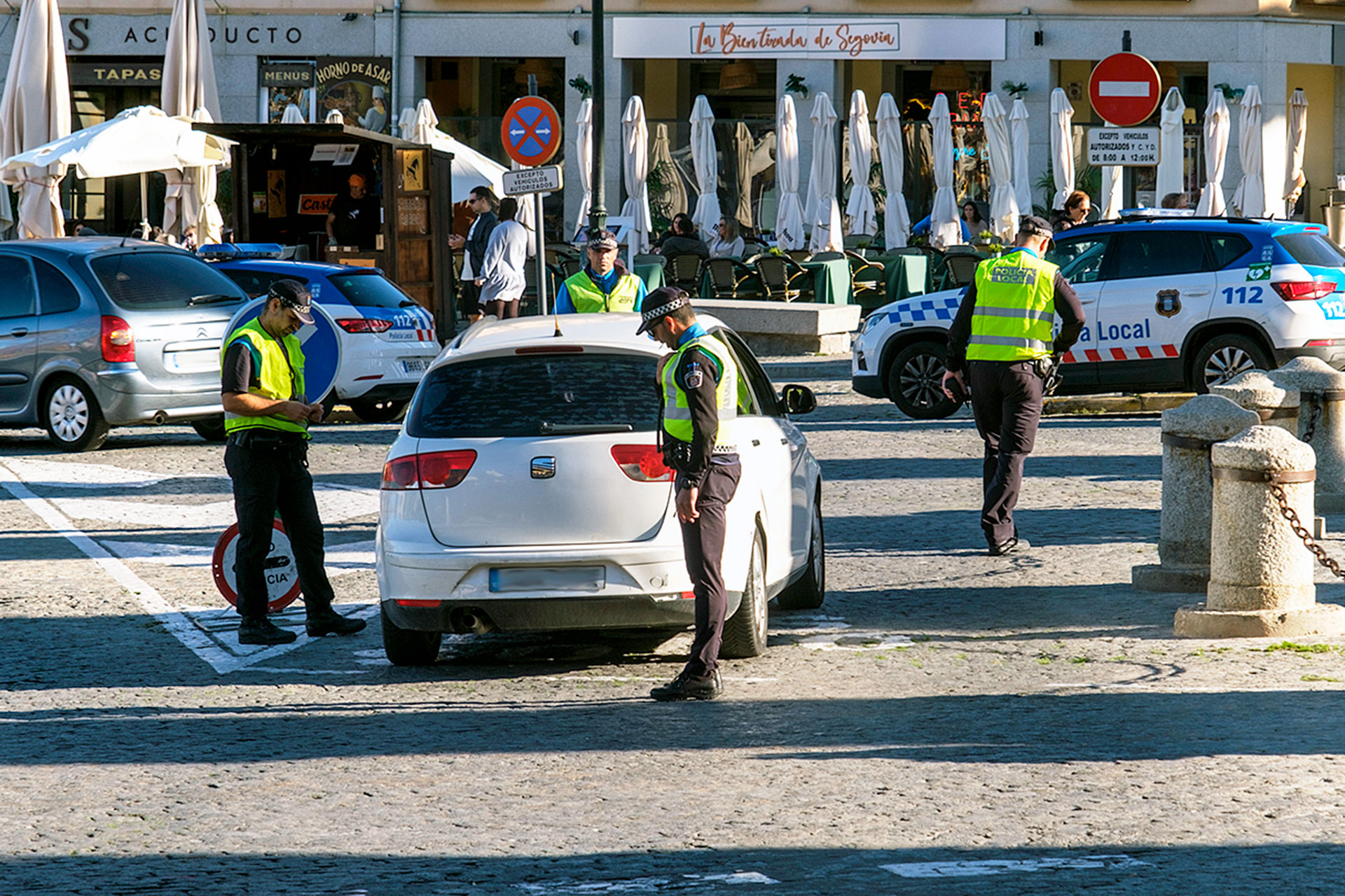 Control de la Policía Local. / KAMARERO