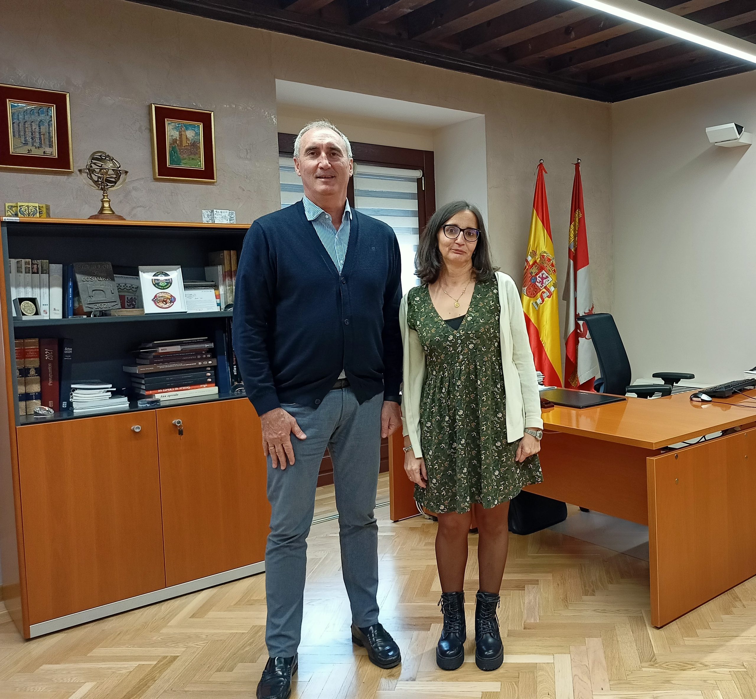Reunión con la Alcaldesa de Boceguillas.