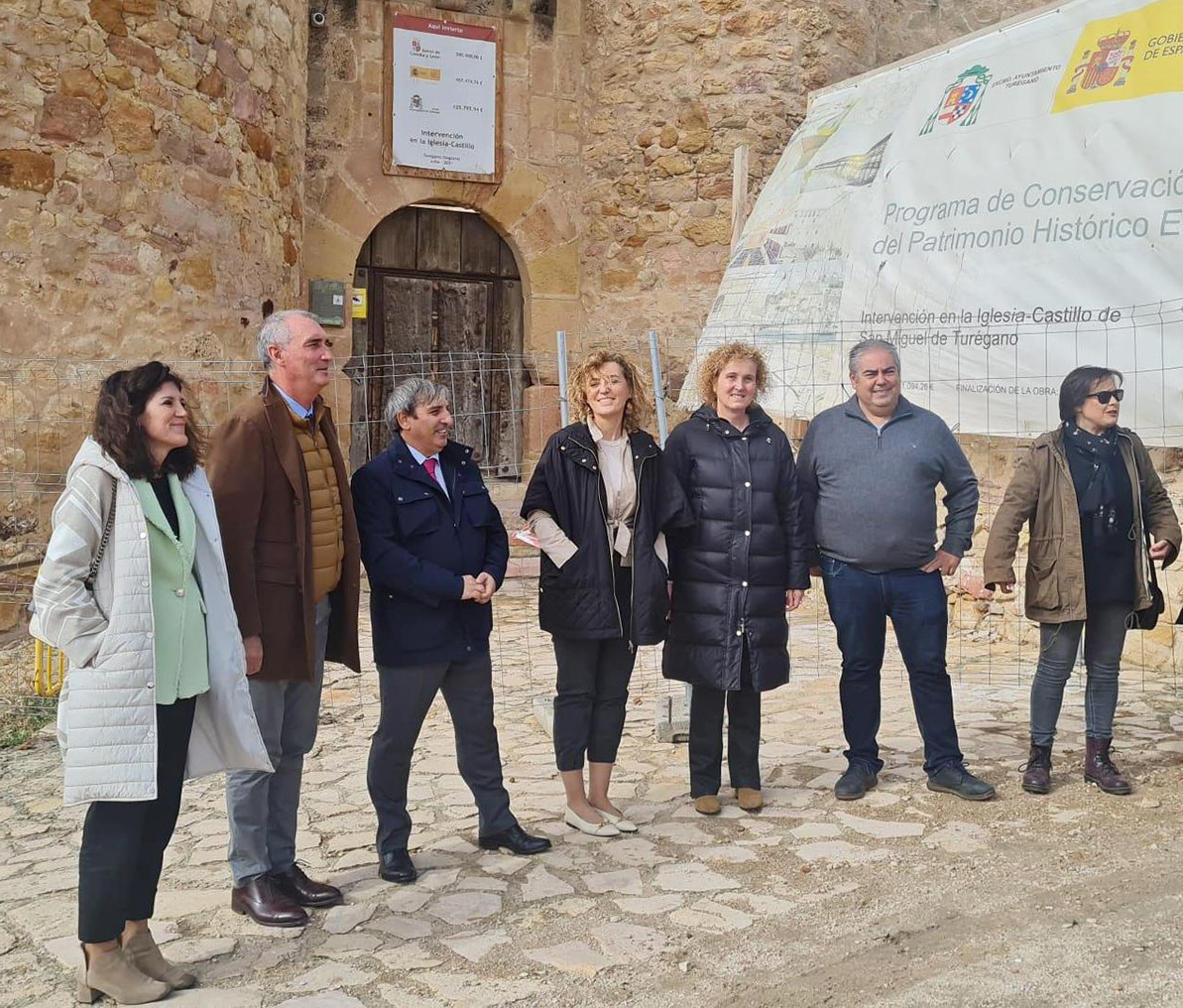 Visita a las obras del Castillo de Turégano.