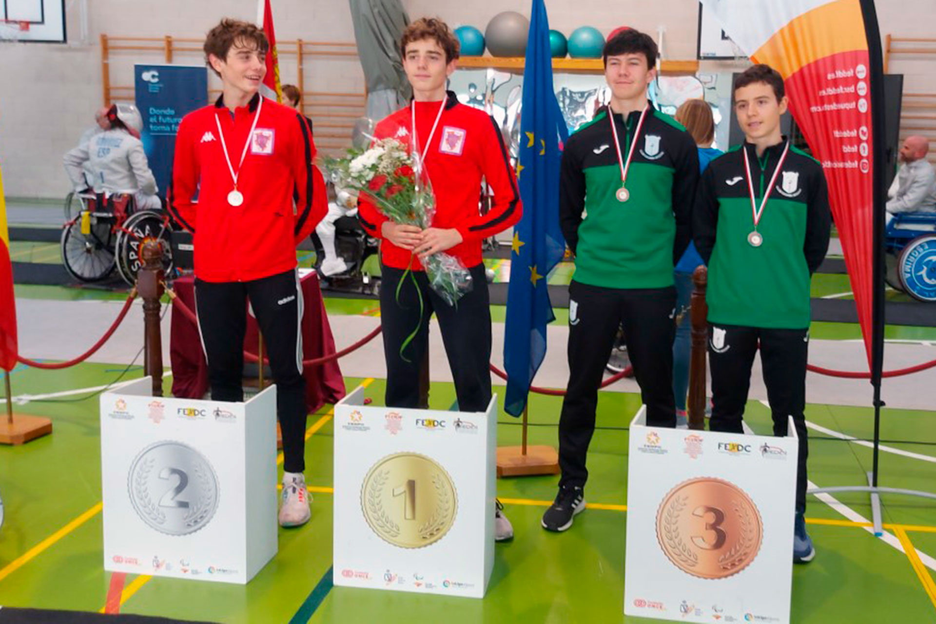 Cuatro bronces para el Esgrima Segovia en la Tirada Regional de Ránking de Burgos 1 esgrima