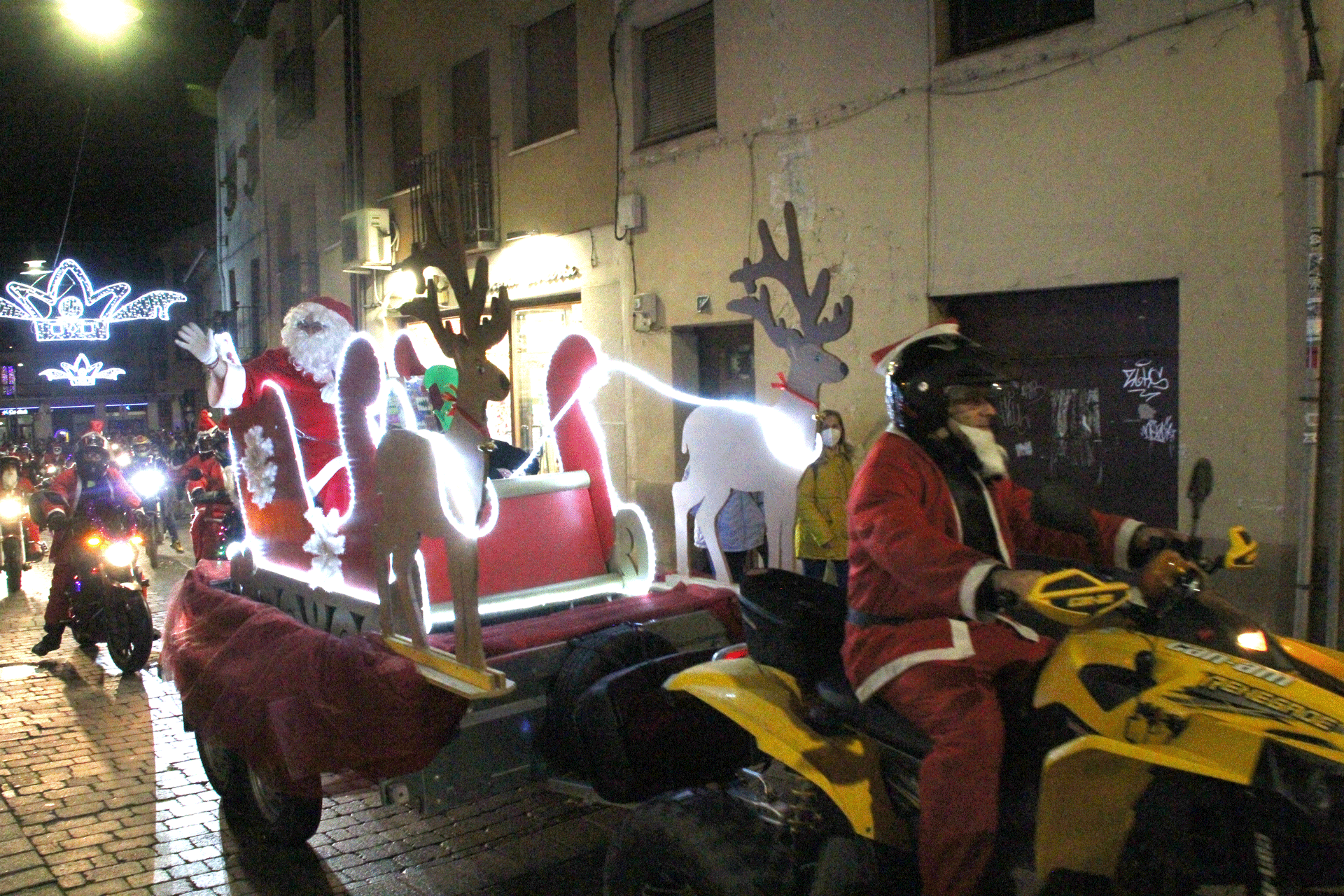 Cabalgata de motos con Papá Noel en 2021. /C.N.