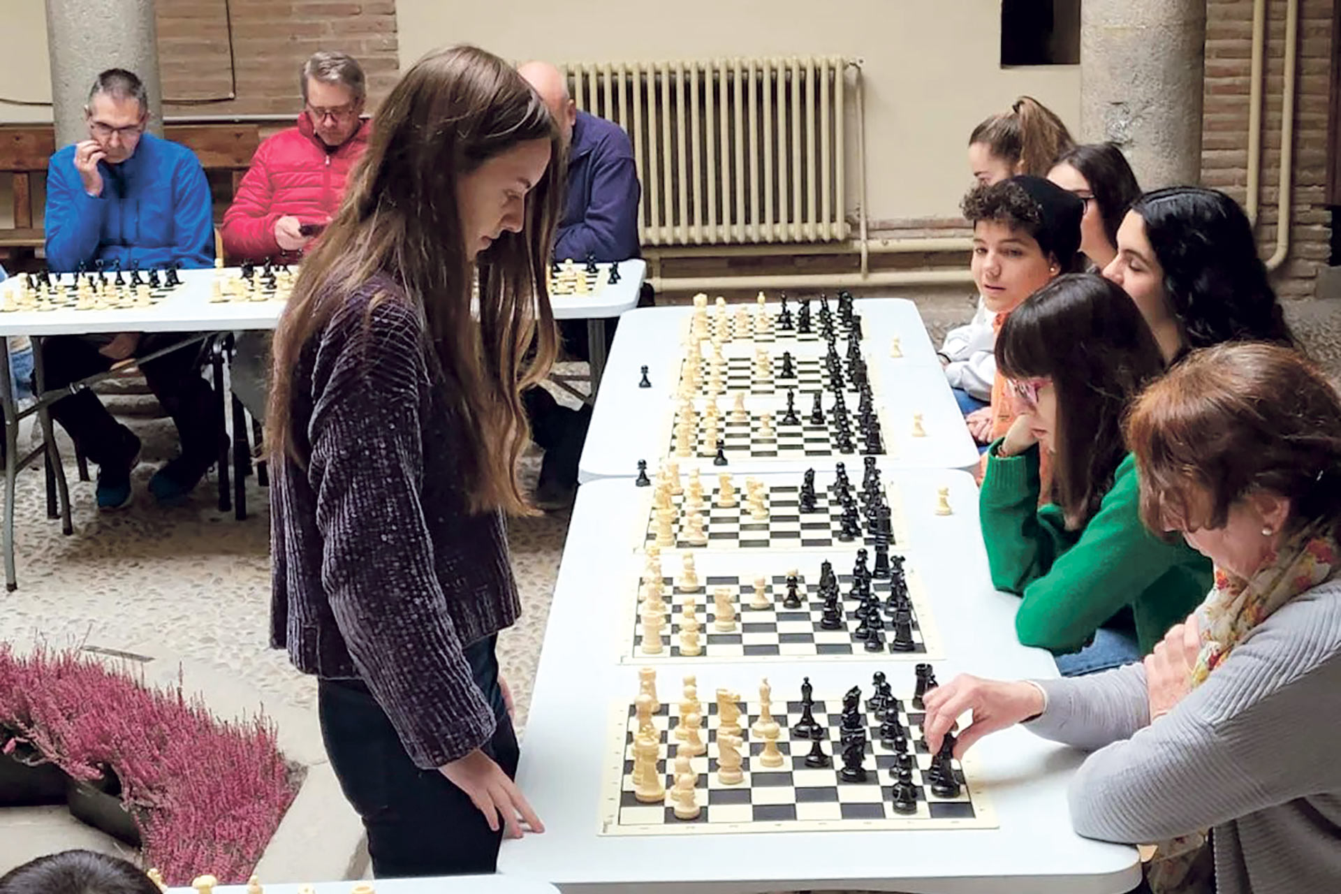 Un momento de las simultáneas. / FECLA