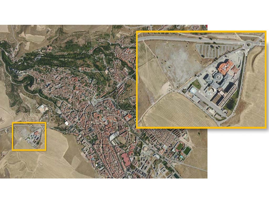 Ubicación de la ampliación del Complejo Asistencial y Educativo de Segovia.