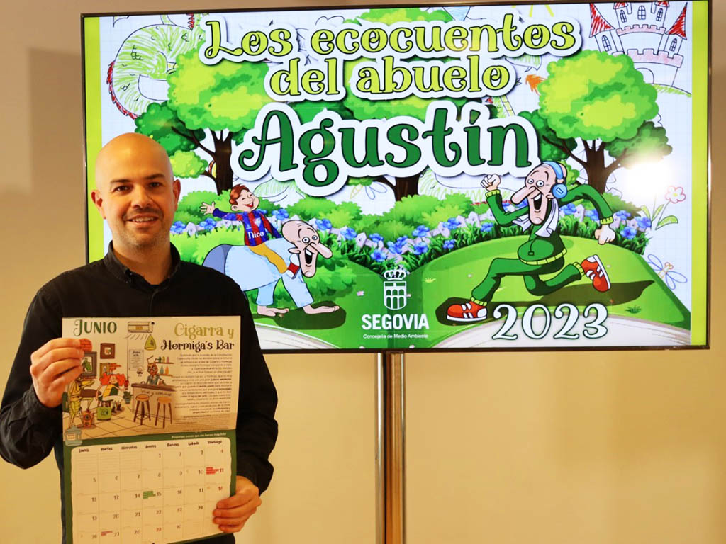 El concejal Ángel Galindo presenta el calendario medioambiental. / EL ADELANTADO