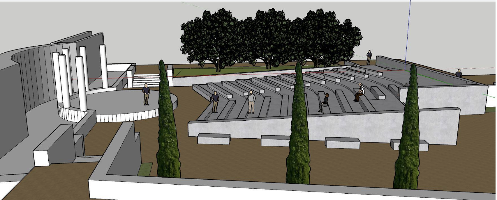 Recreación de lo que será el proyecto del auditorio exterior de San Francisco.